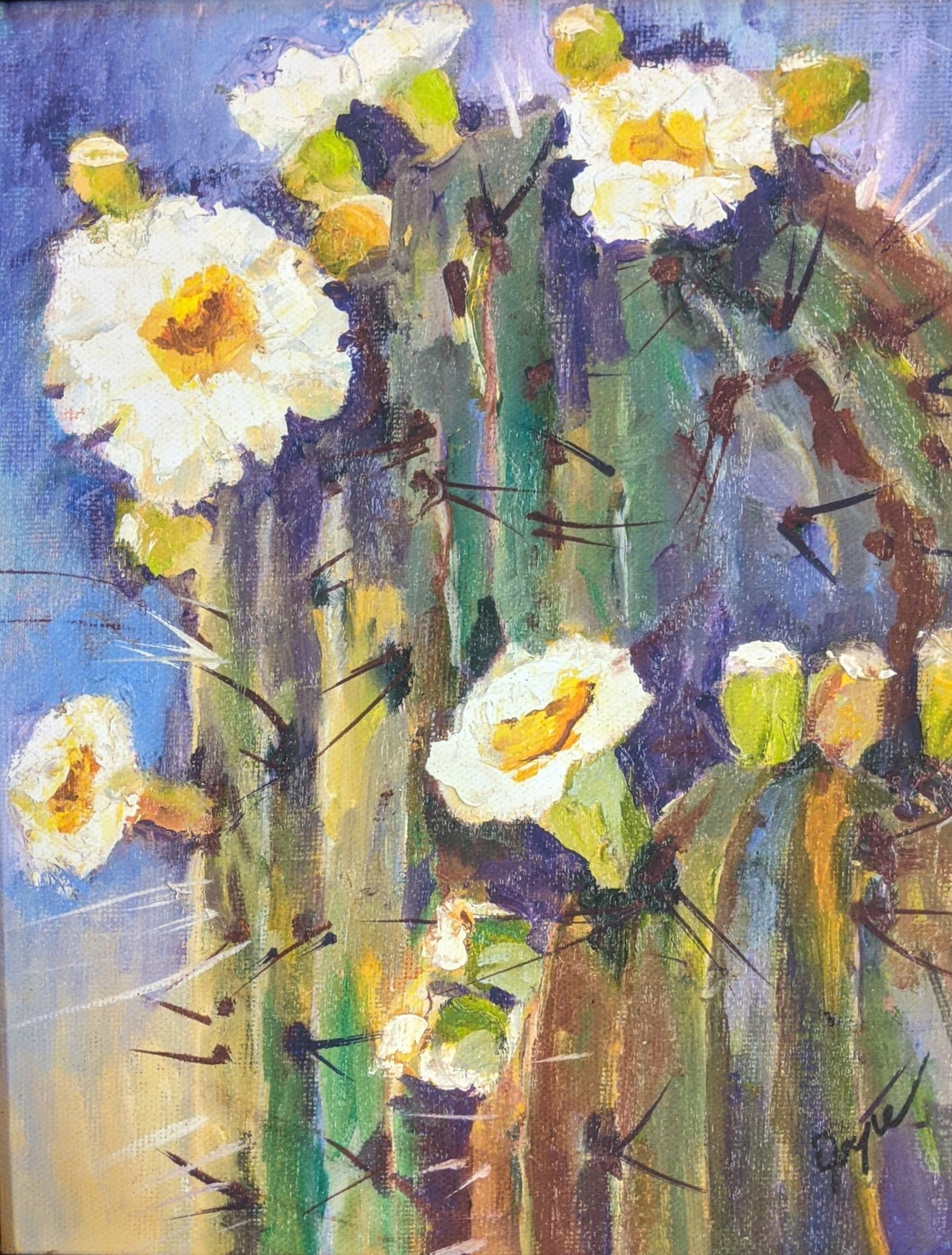 Saguaro Blooms 19-922 by Joyce Dodd