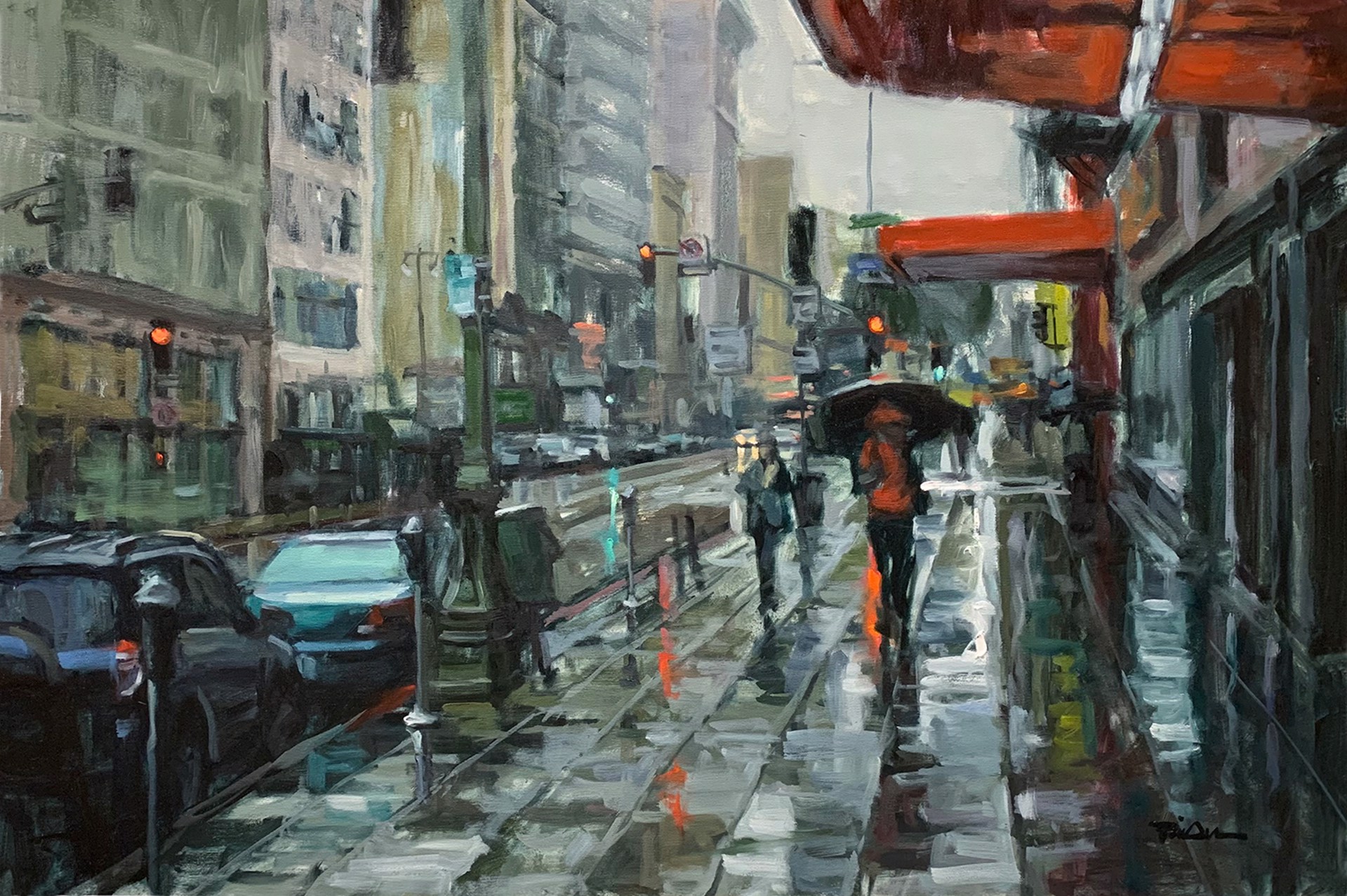 Rain Walkers by Pil Ho Lee