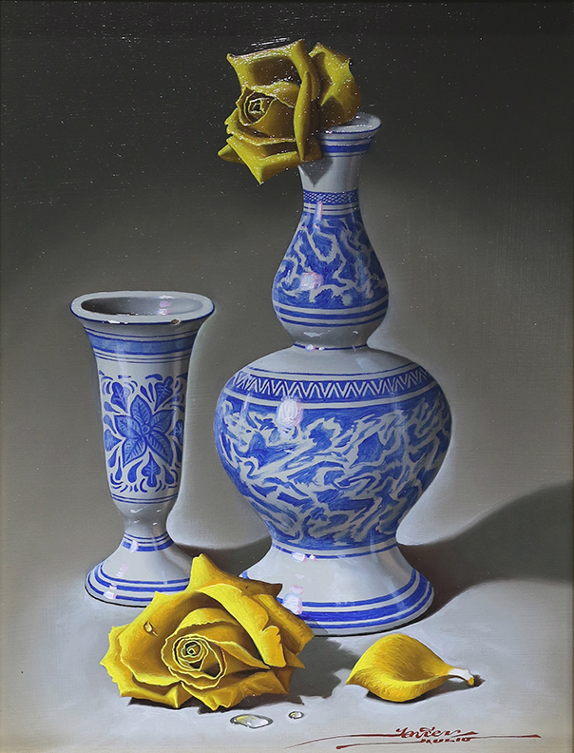 Dutch Blue & White Porcelain by Javier Mulio