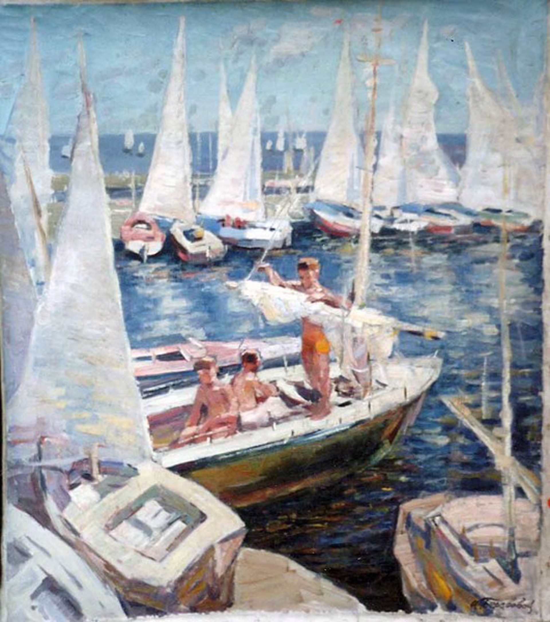 Summer Sailing by Alexander Beregovoi