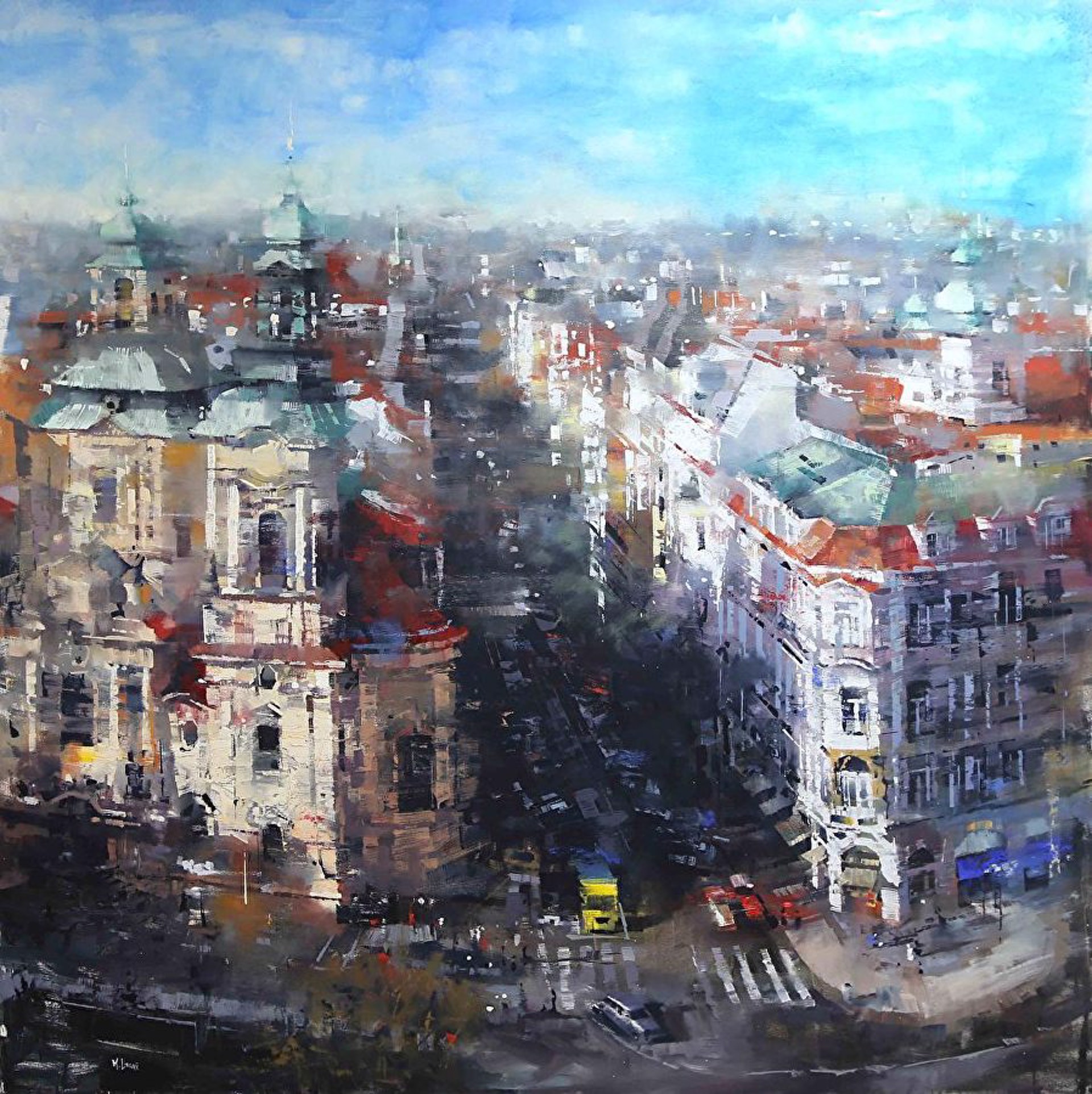 Over Prague (SOLD) by MARK LAGUE
