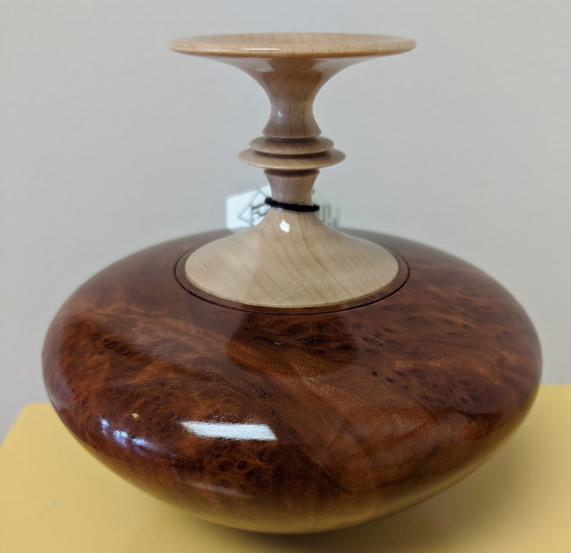 Maple and Redwood Burl Vase by Paul Gray Diamond