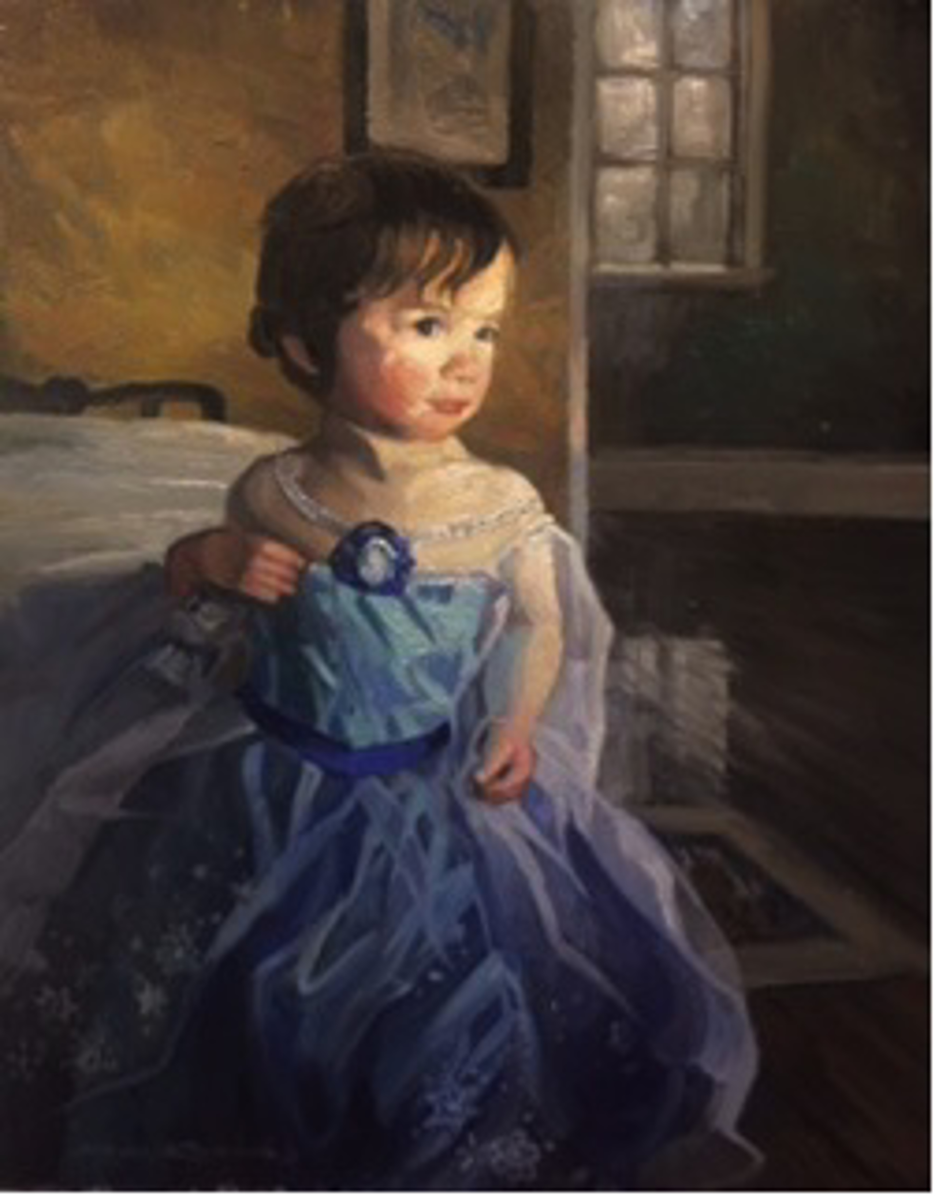 Olivia in the Blue Princess Dress by Ken Knowles