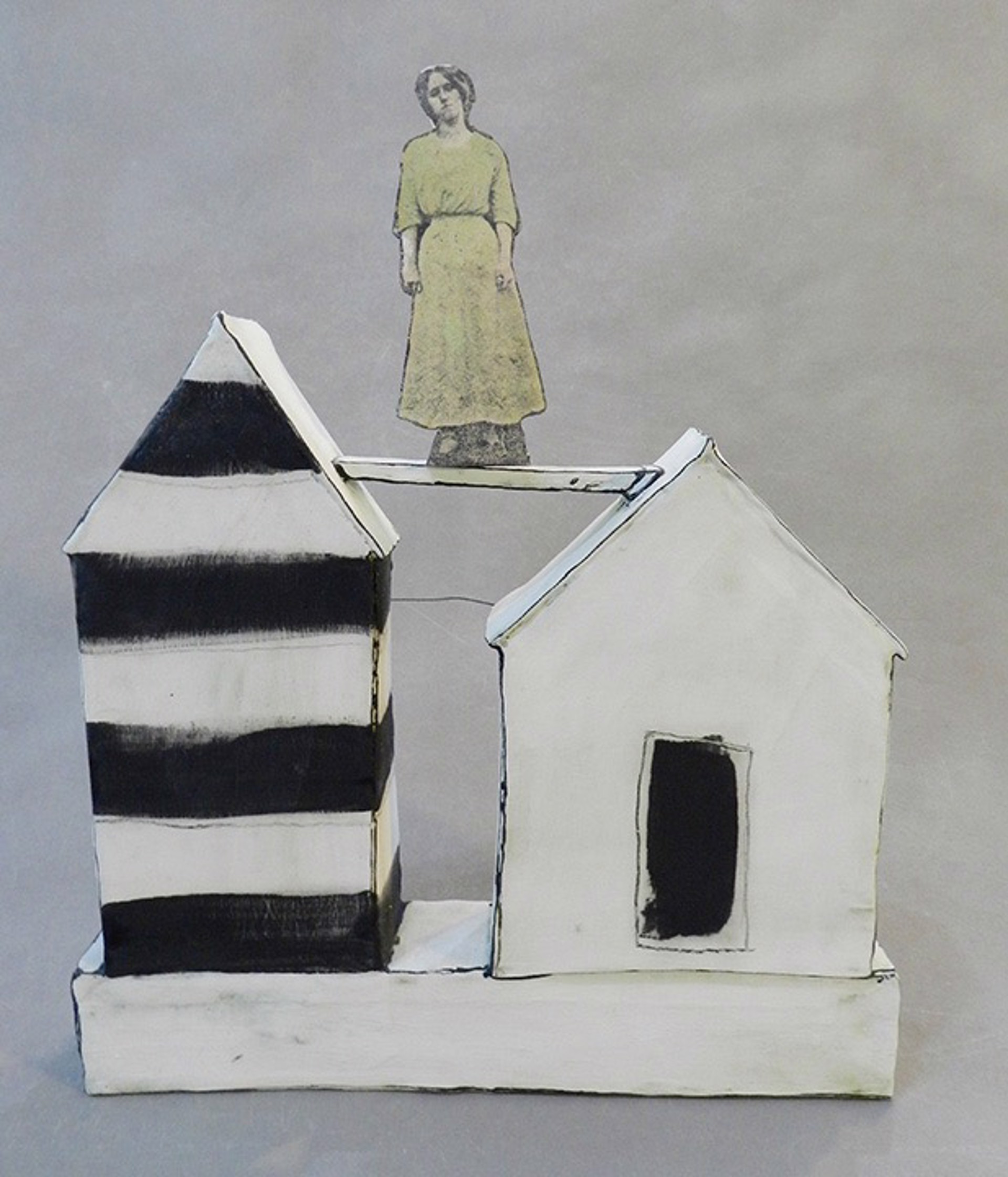 2 Houses, 1 Woman by Mary Fischer