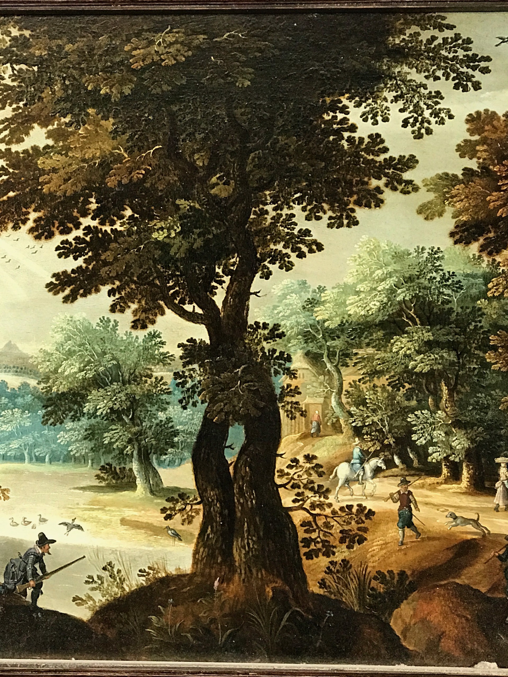 Hunters Shooting Geese painting 1 by Attributed to David Vinckboons