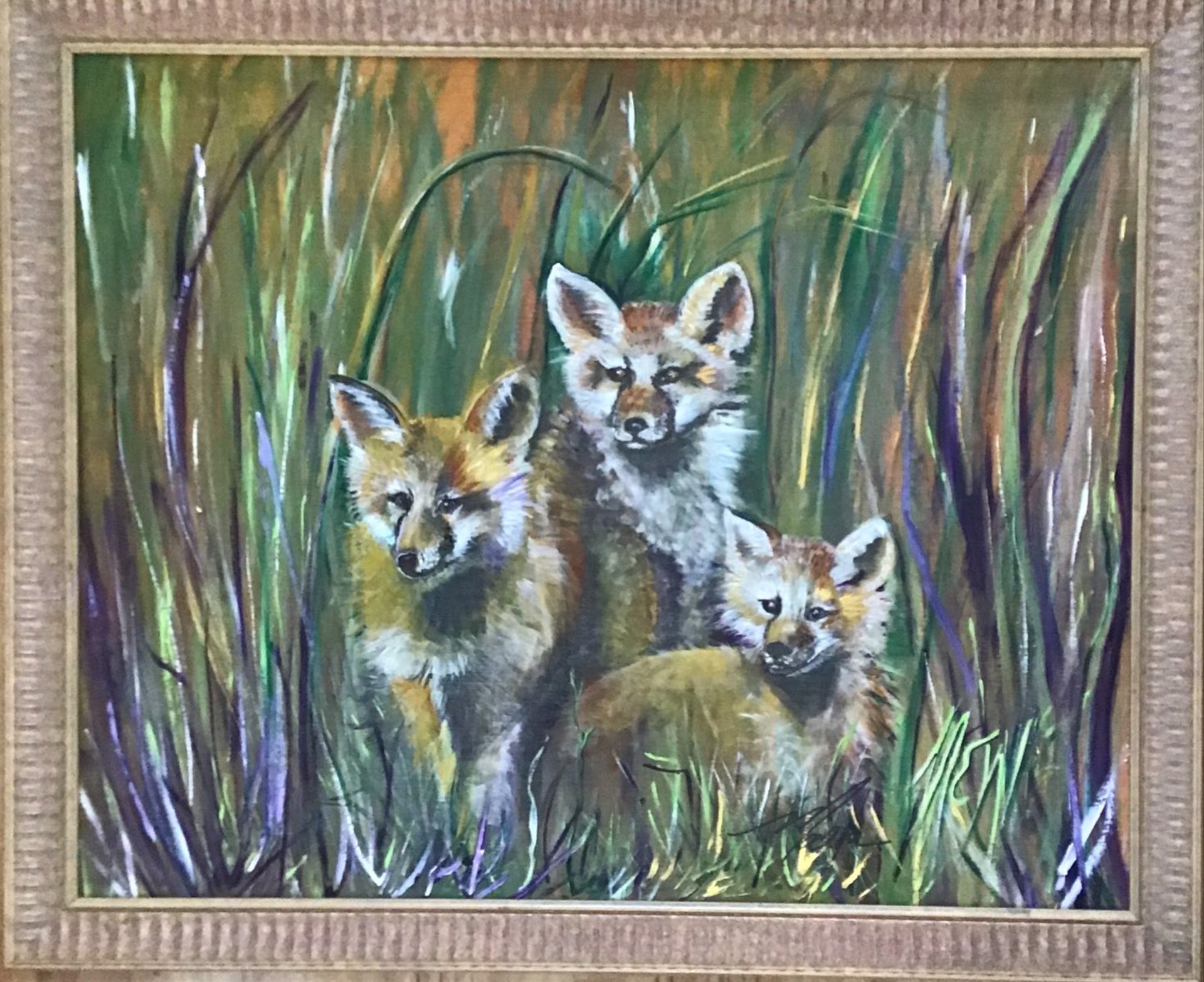 Three Foxes by Maria Weed