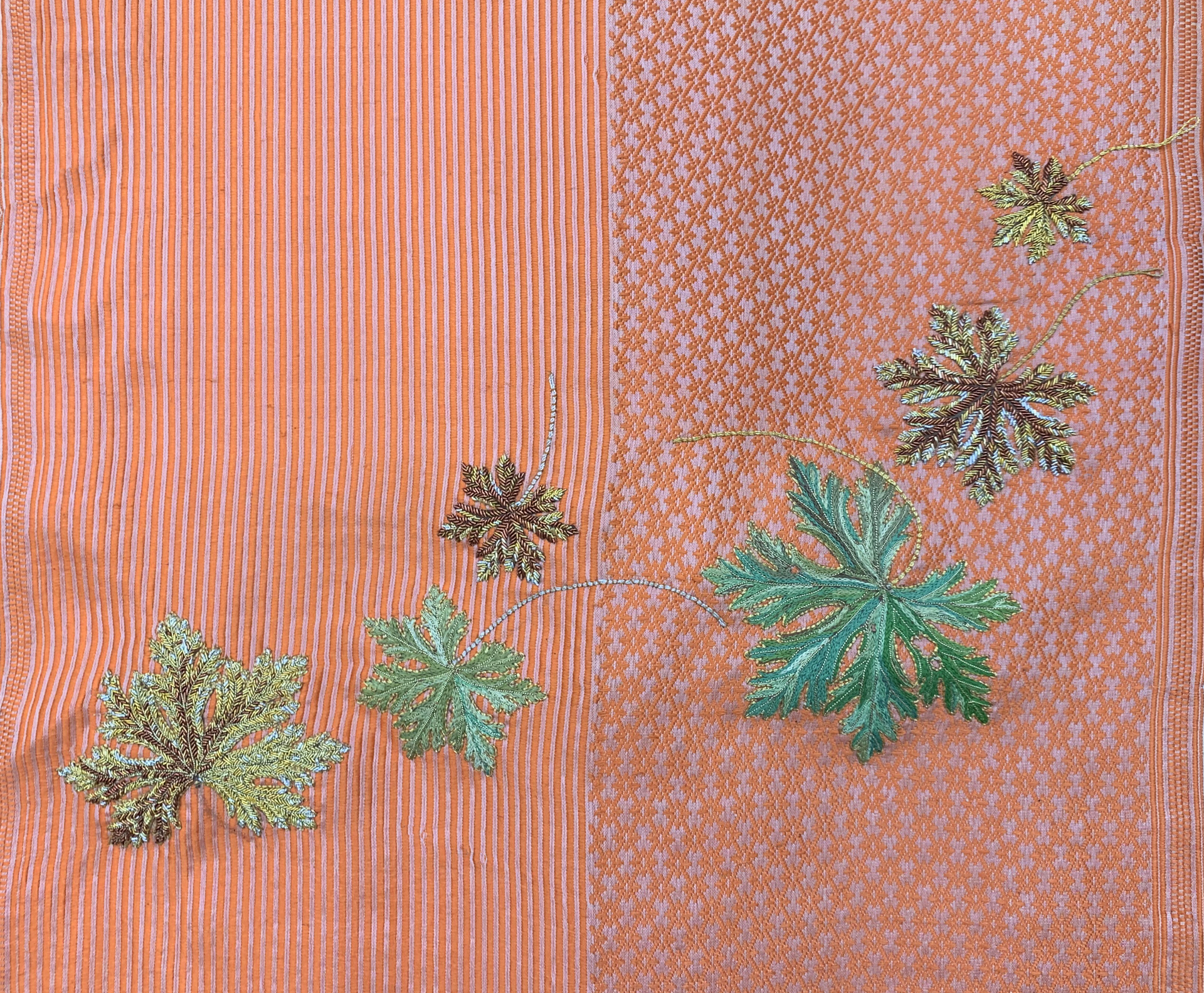 Meditation Screen I: Geranium Leaves by Tiao Nithakhong Somsanith