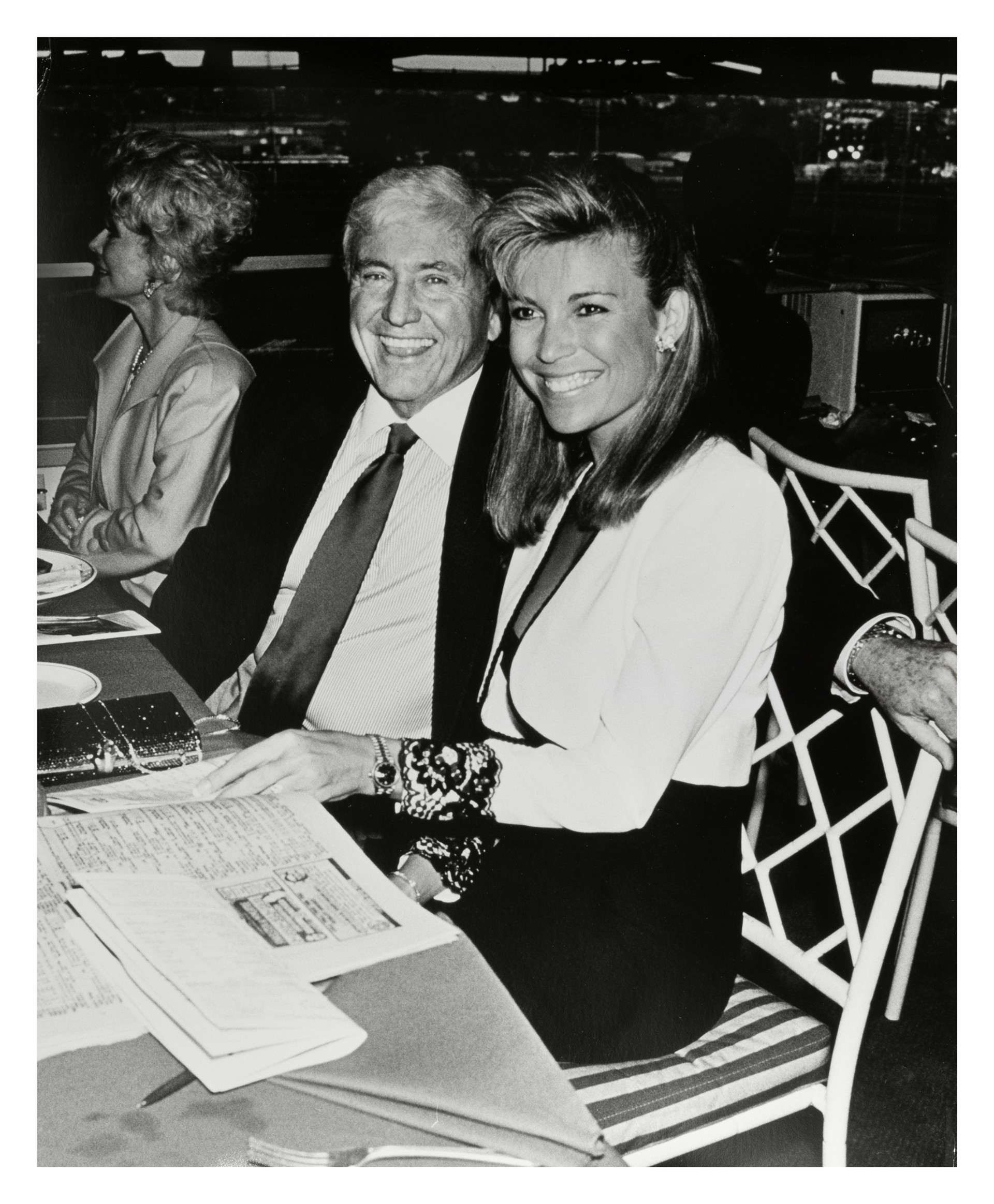 Merv Griffin and Vanna White by Ron Galella