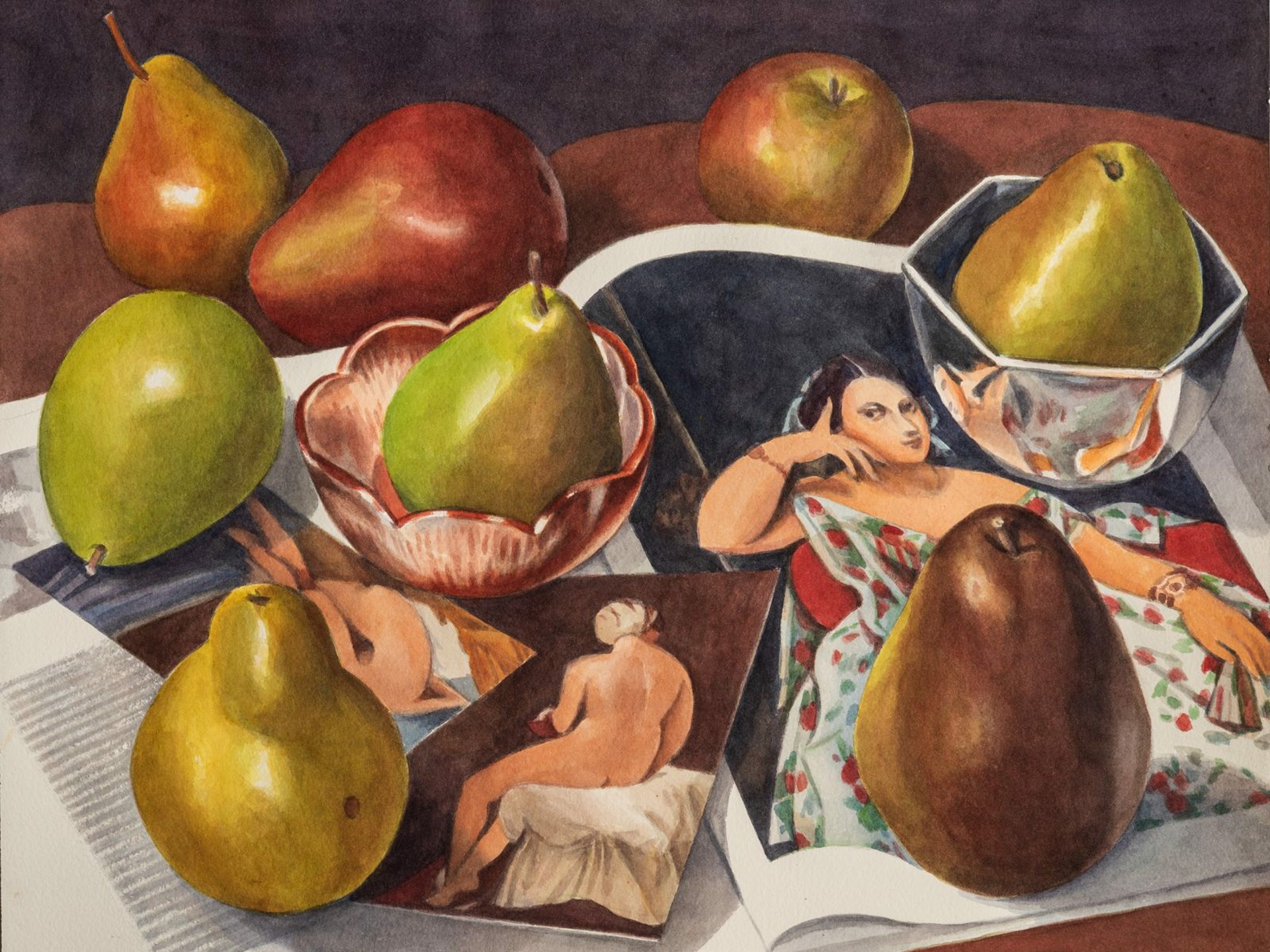 Madame Moitessier with Pears by Tim Schiffer