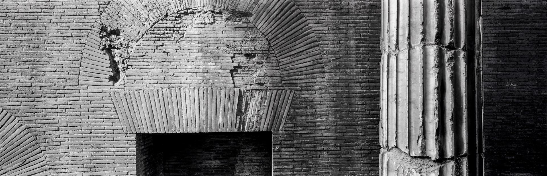 Broken Column, At the Back of the Pantheon, Rome, Italy by Lawrence McFarland