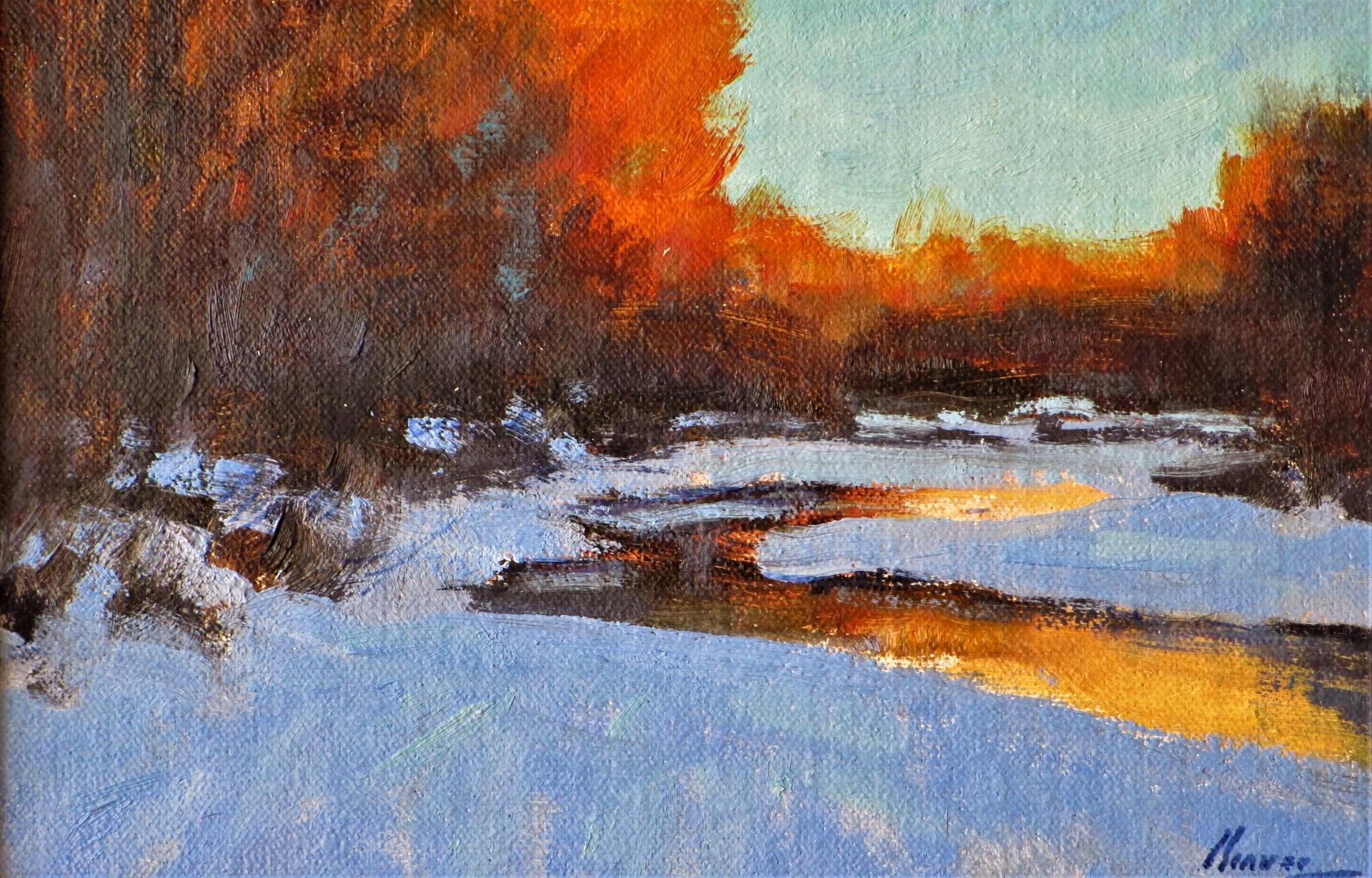 Morning Light Along the Cherry Creek by Lorenzo Chavez