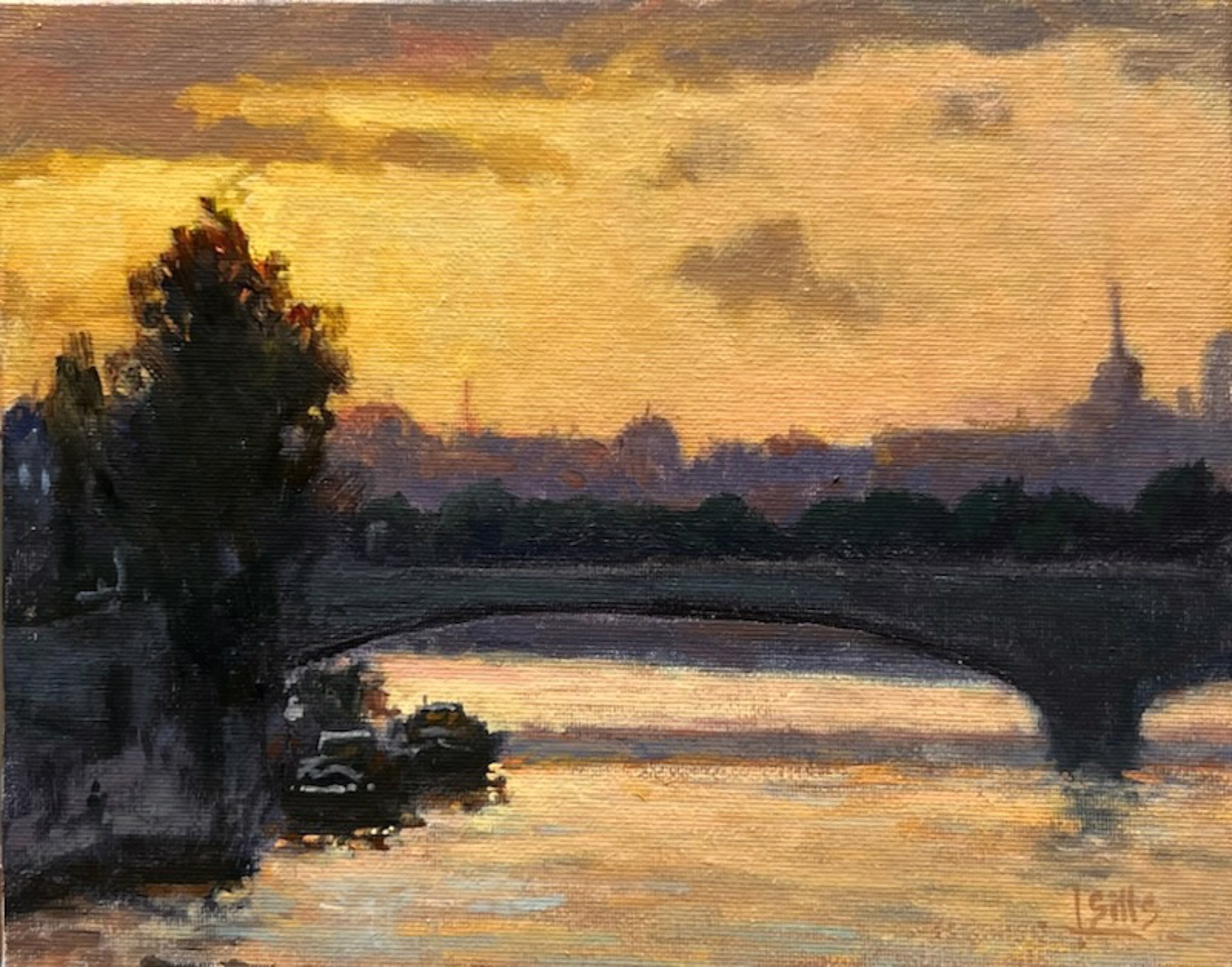 Evening on the Seine by John Brandon Sills