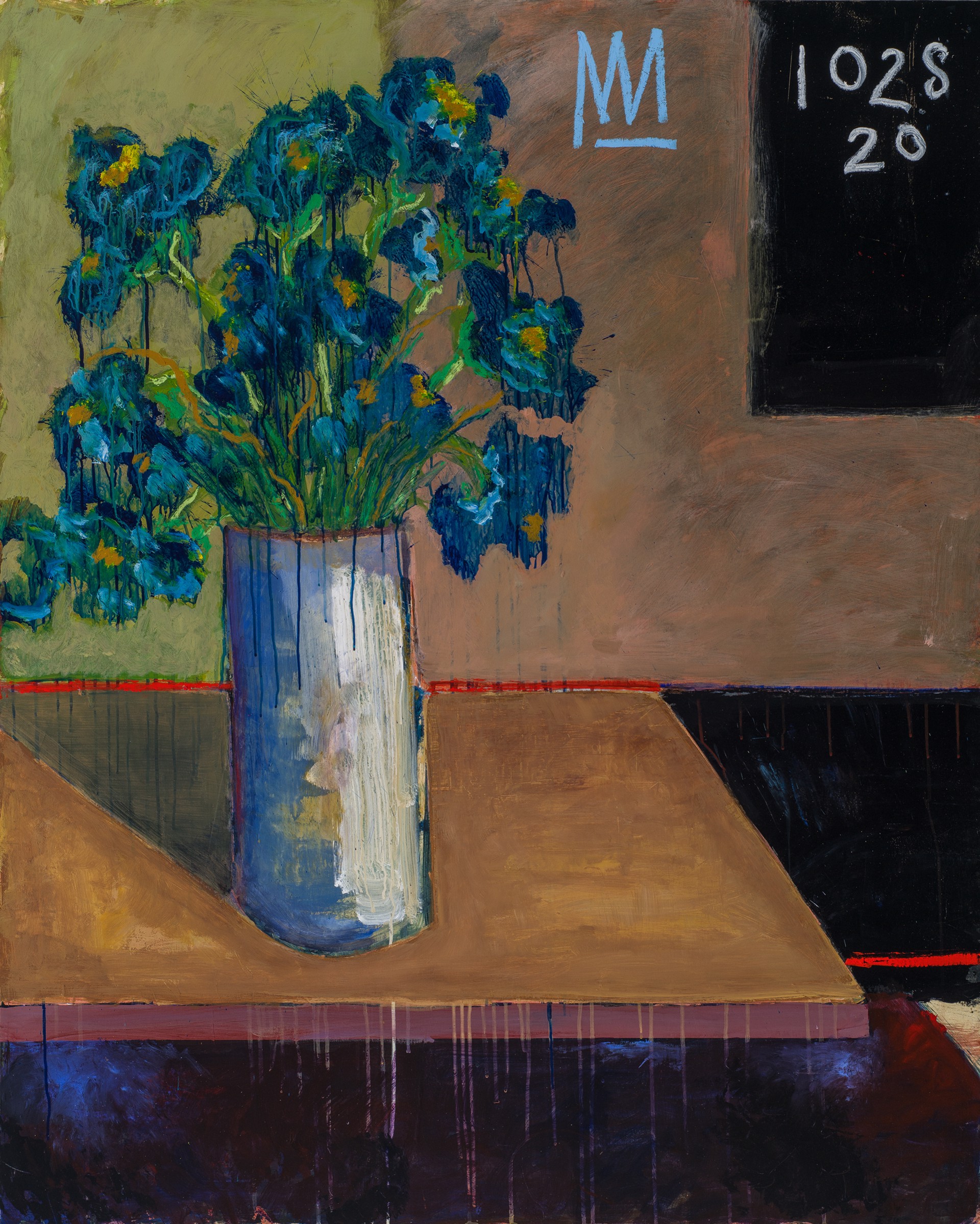 Still Life WIth Blue Flowers by Michael Snodgrass