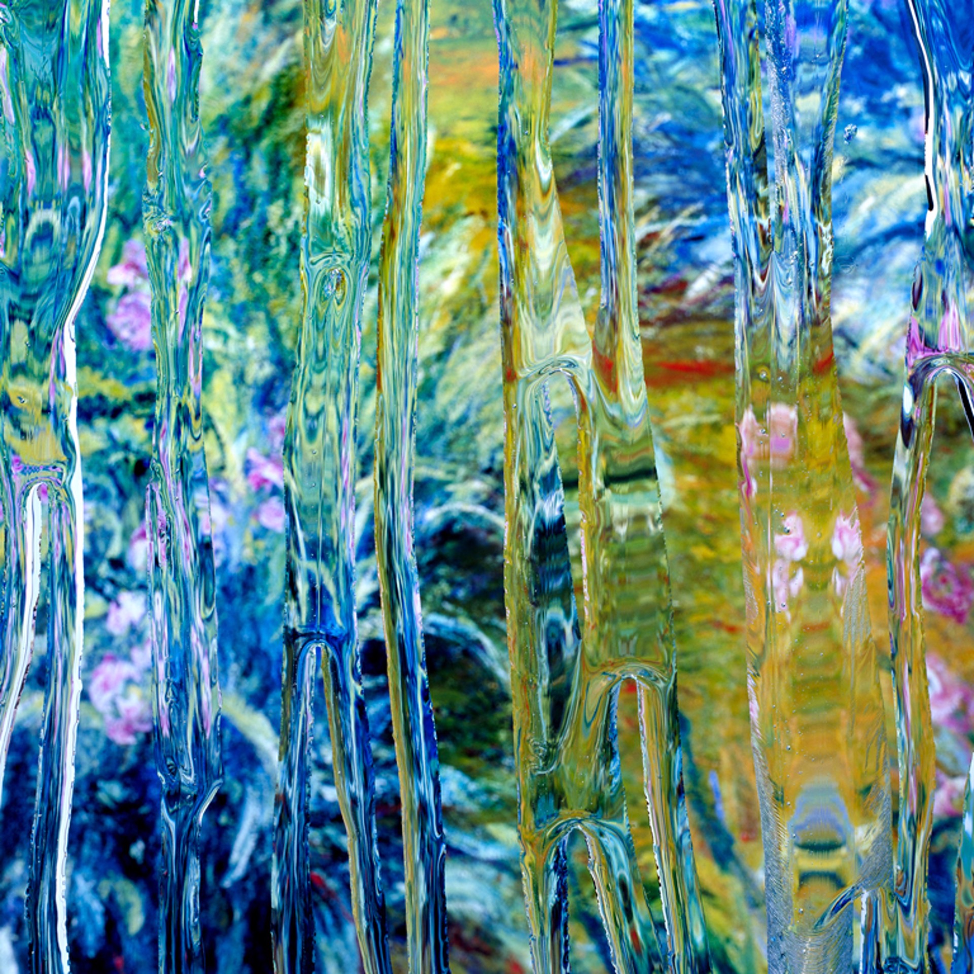 After Claude Monet: Iris 1, 1916, 2017 by Carol Inez Charney