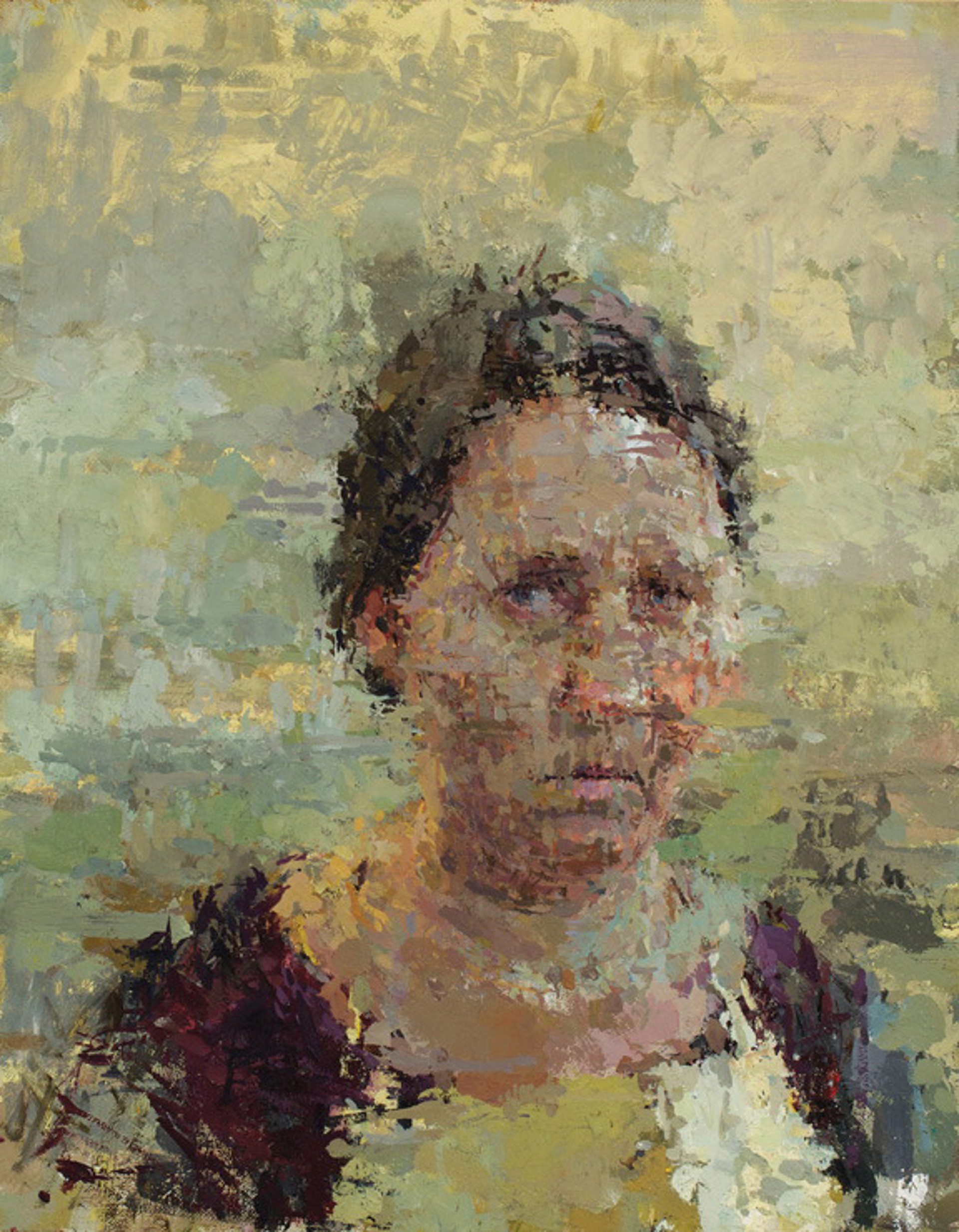 Self Portrait with Apron by Ann Gale
