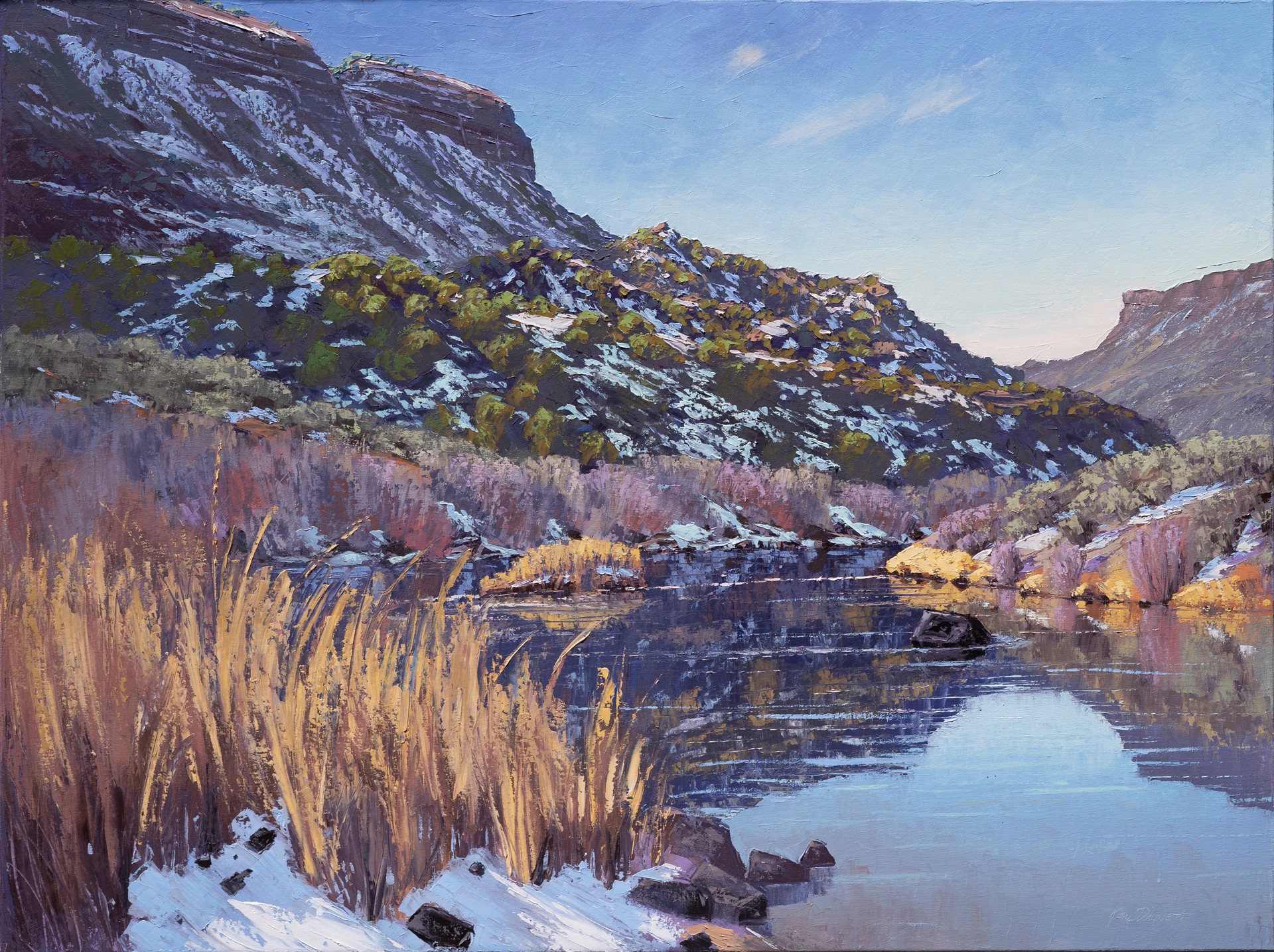 Winter in the Gorge by Ken Daggett