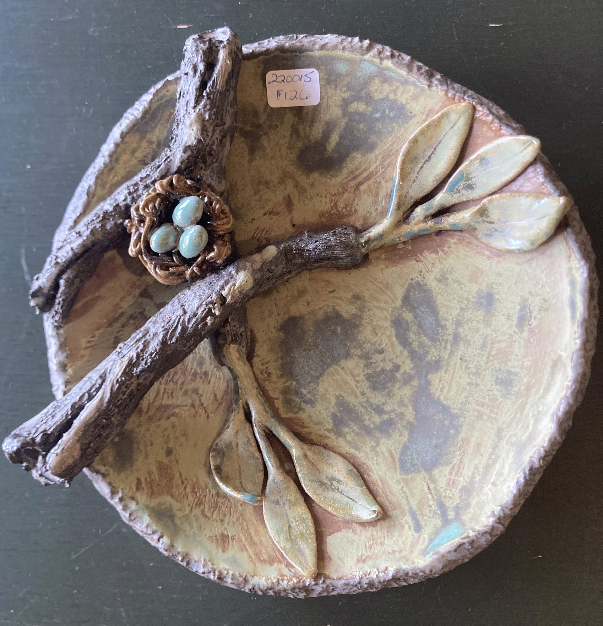 220015 - Bowl with Nest by Cynthia Linnabary