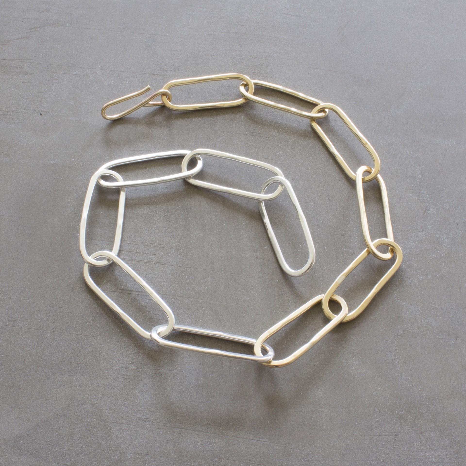 Chunky Chain BRASS + STERLING by Audrey Laine