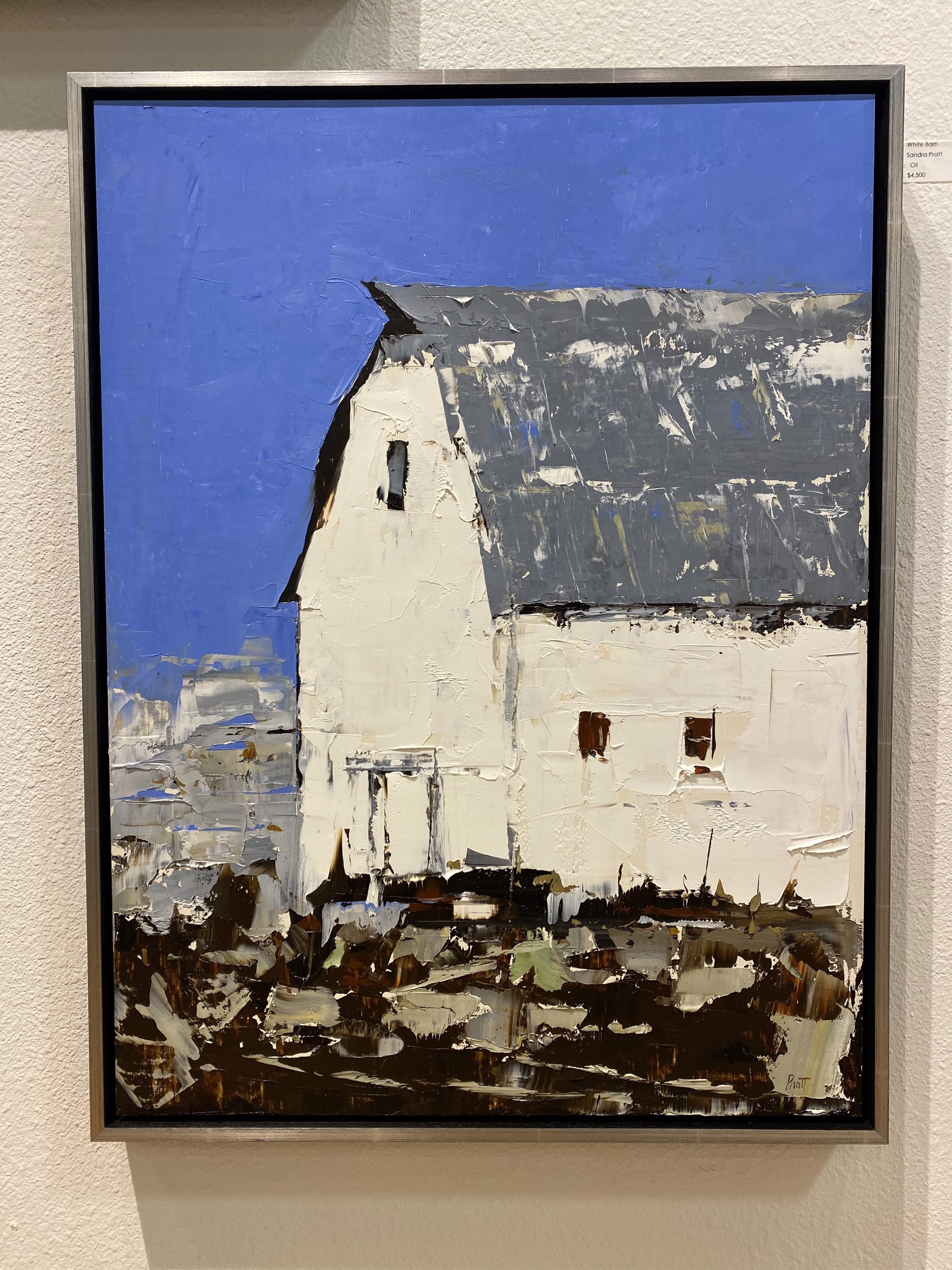 White Barn (SOLD) by SANDRA PRATT