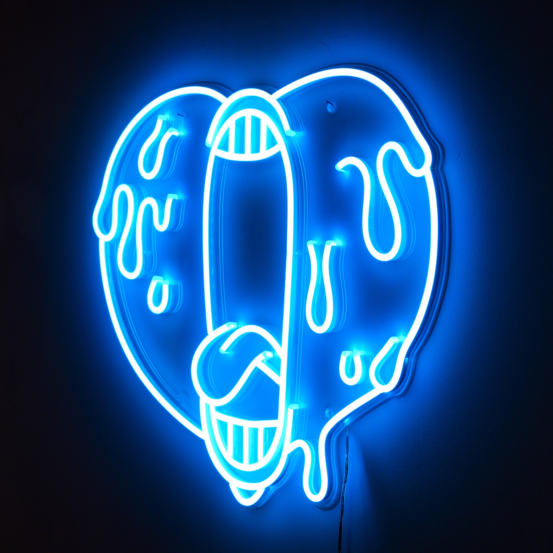Screaming Heart Neon (Blue) by Antoine TAVA