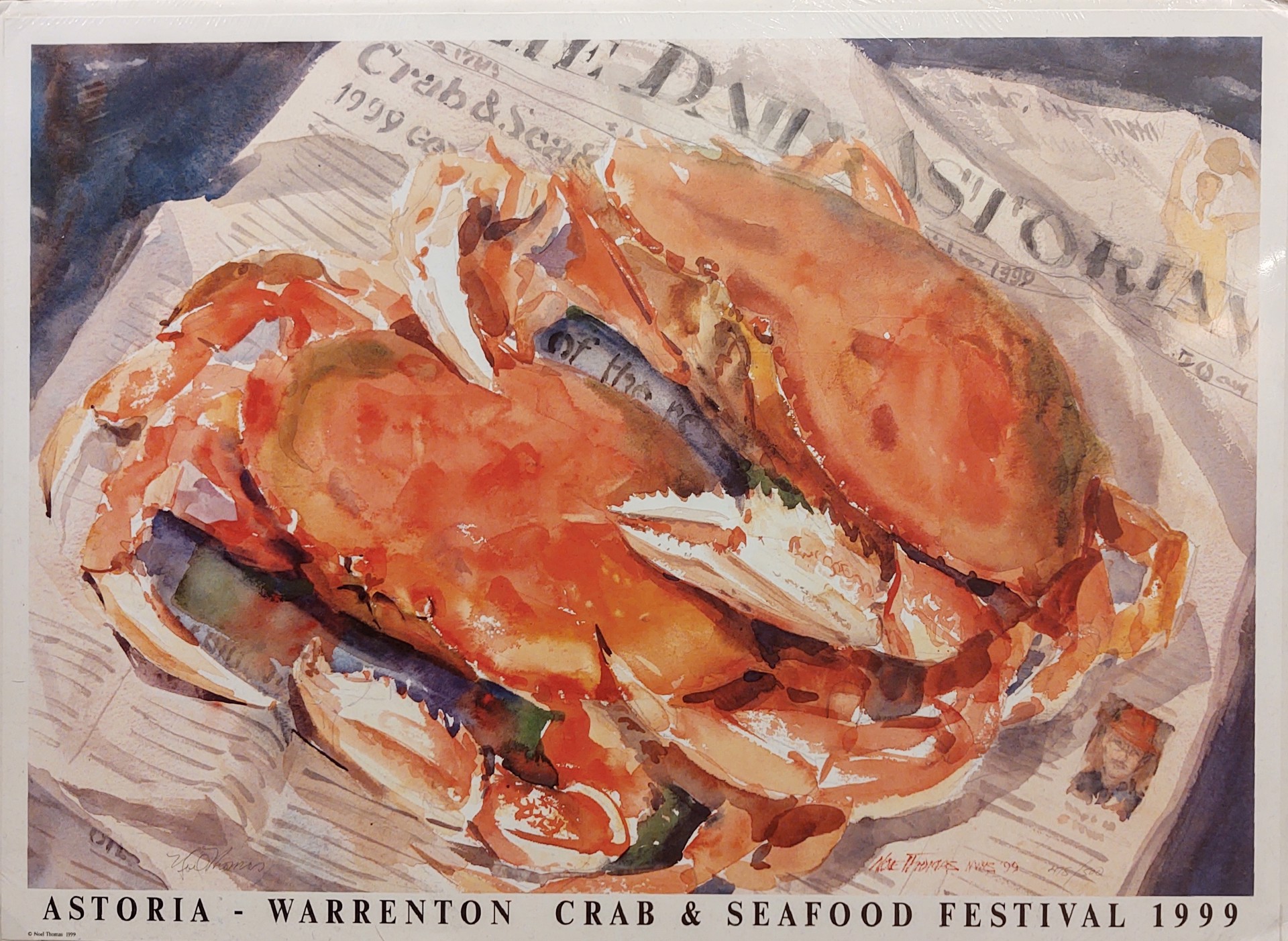 Crab Festival Poster by Noel Thomas