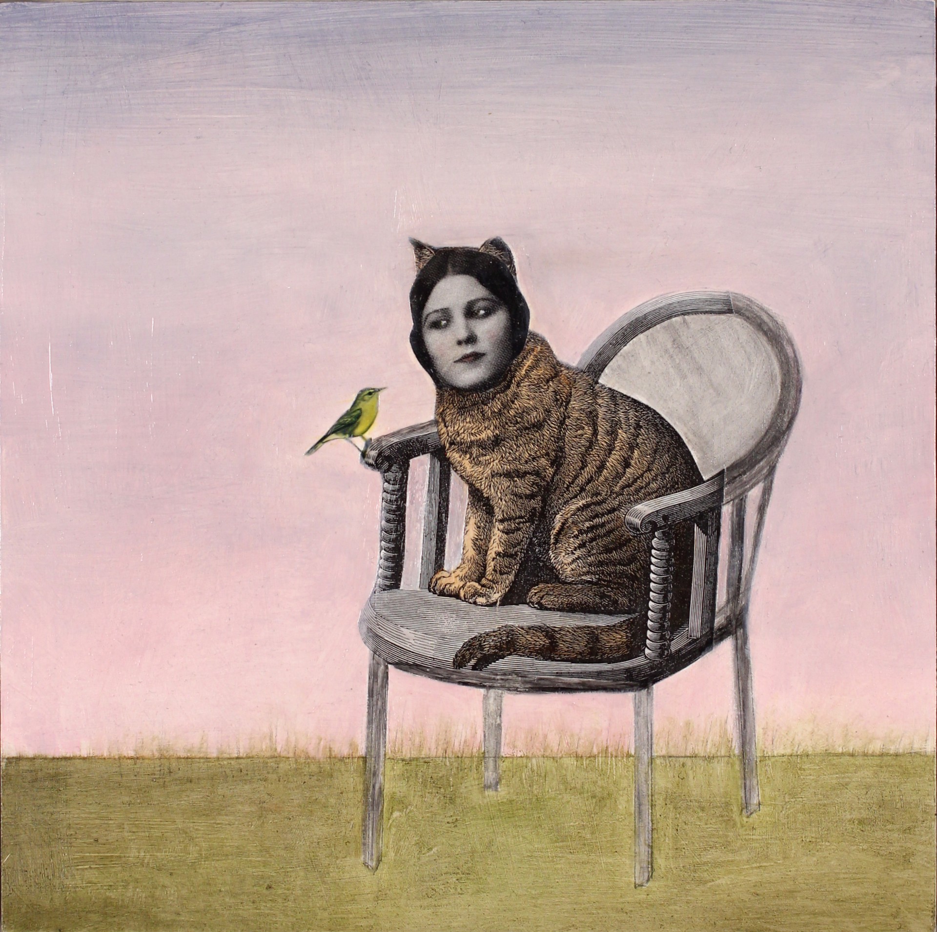 Seated Cat II by Suzanne Sbarge