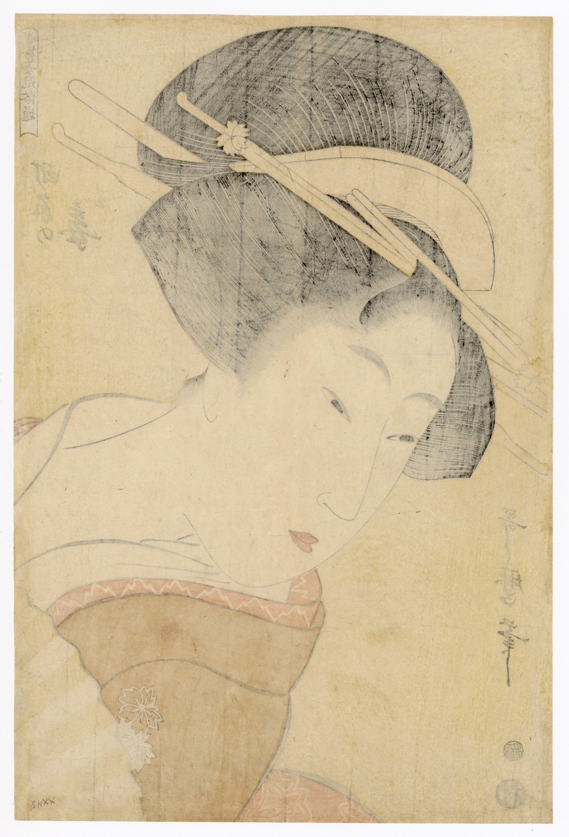 Mistress of a townsman by Utamaro