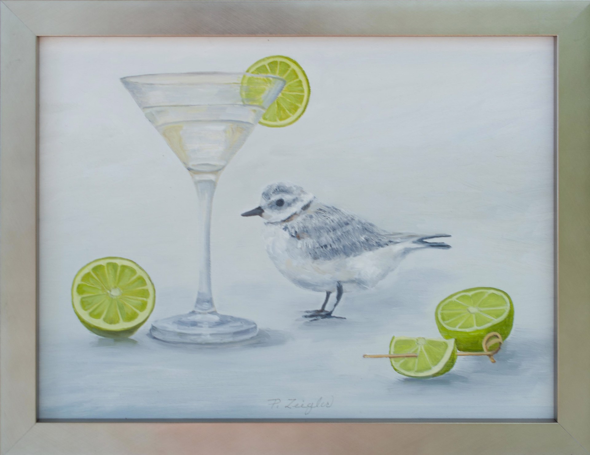 Sandpiper and Lime Martini by Patti Zeigler