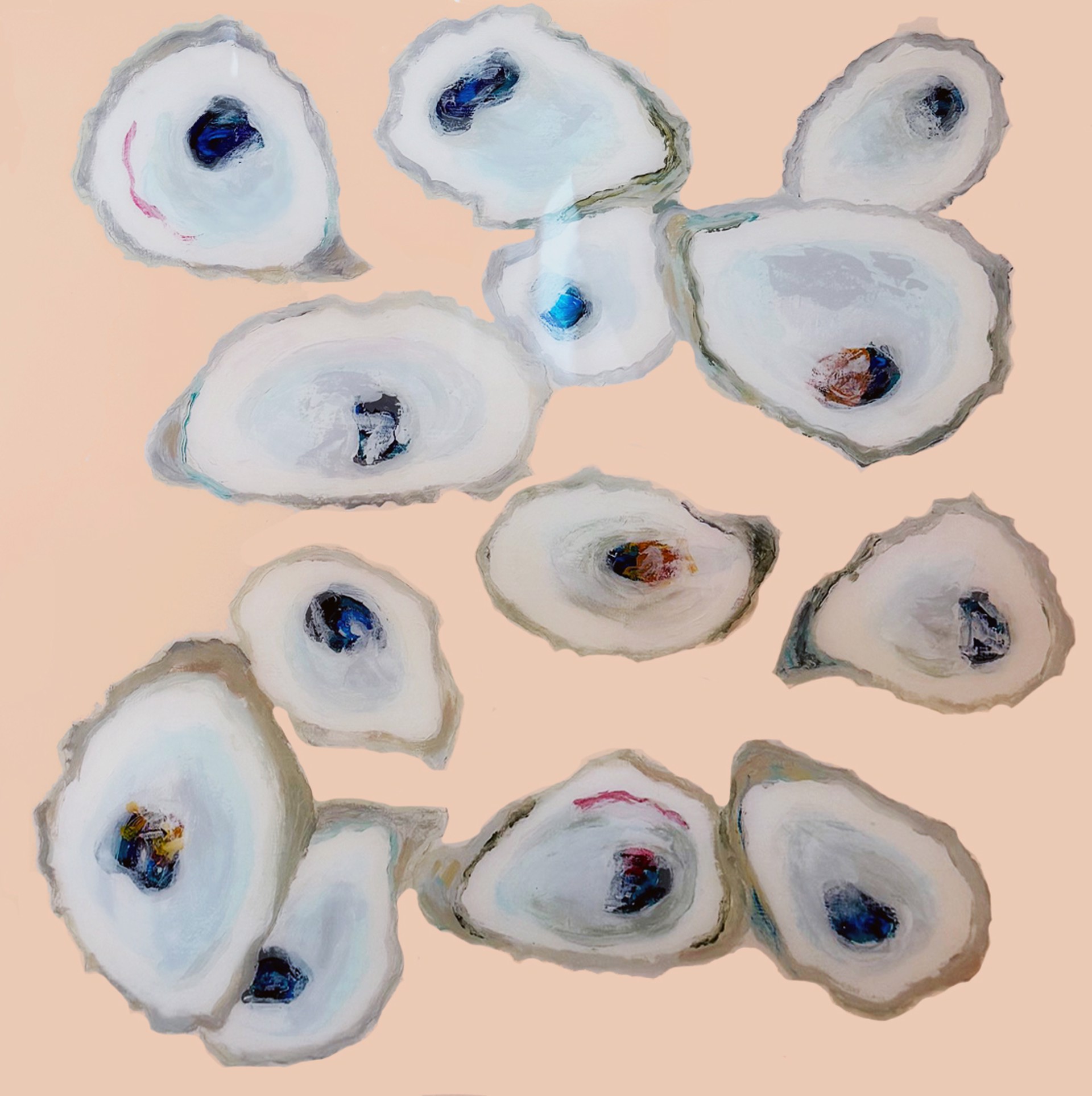 Pink Blush Oysters by Anne Harney