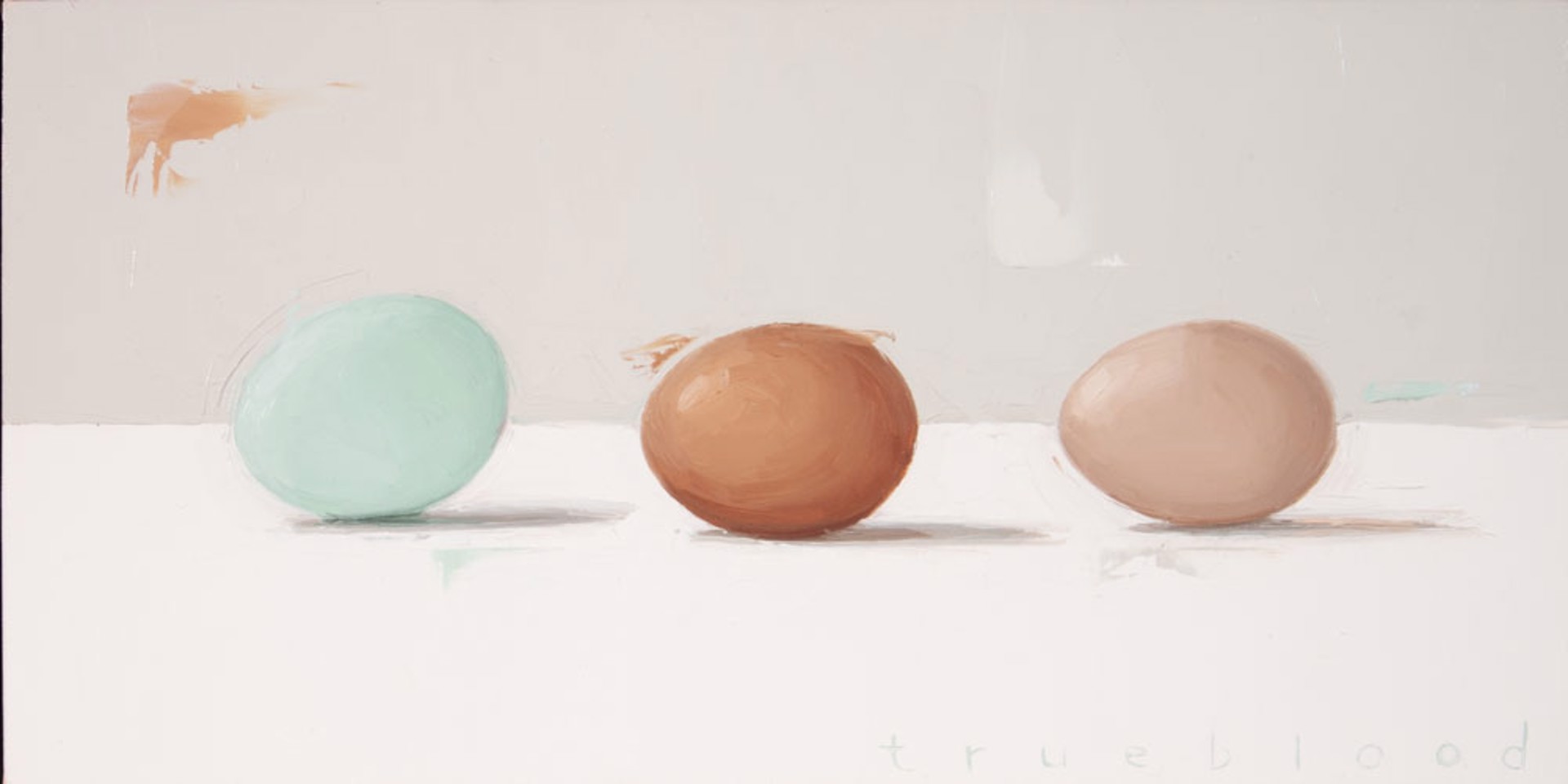 Farm Egg Trio by Megan Trueblood