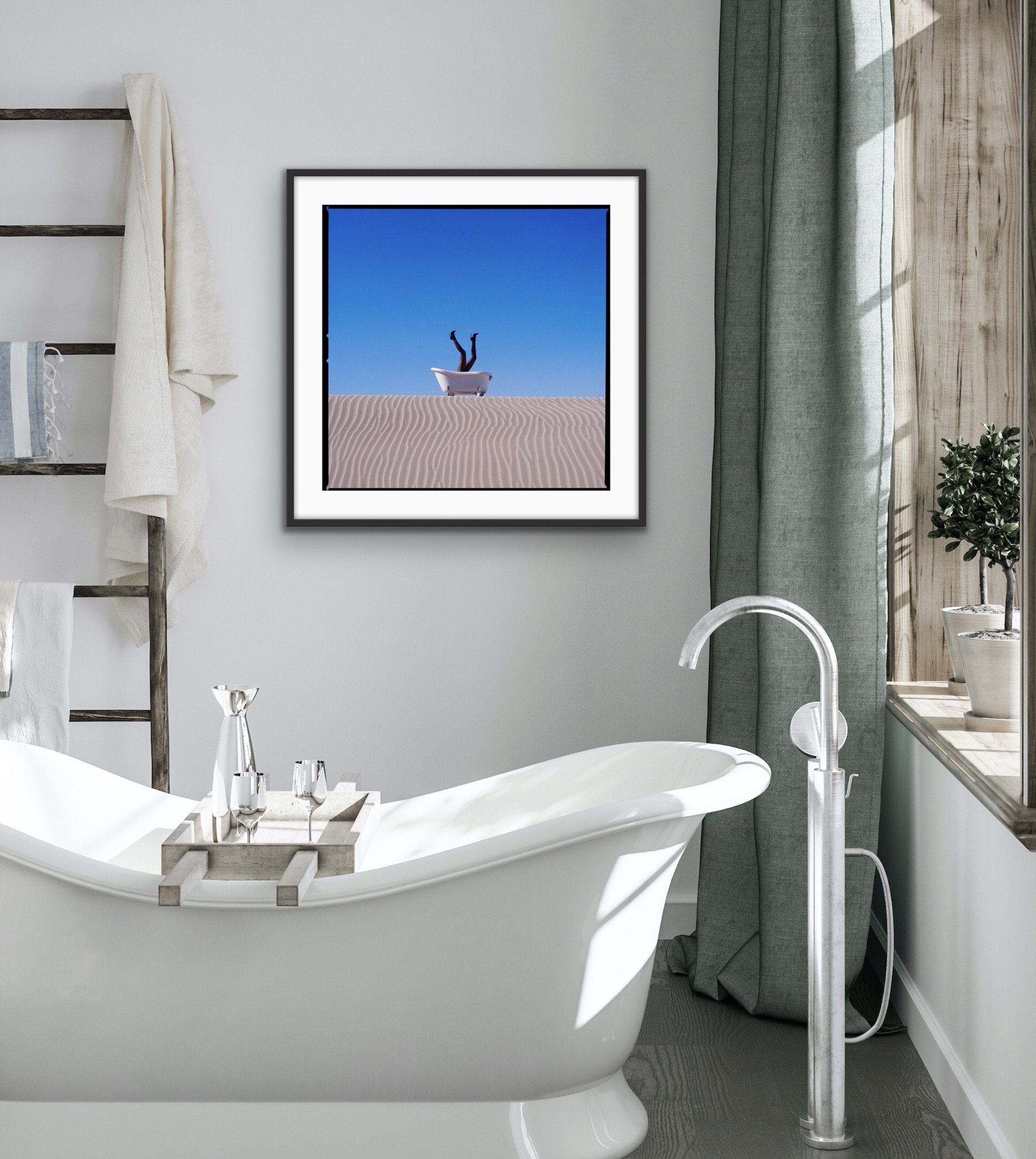 Bathtub in the Sand by Tyler Shields