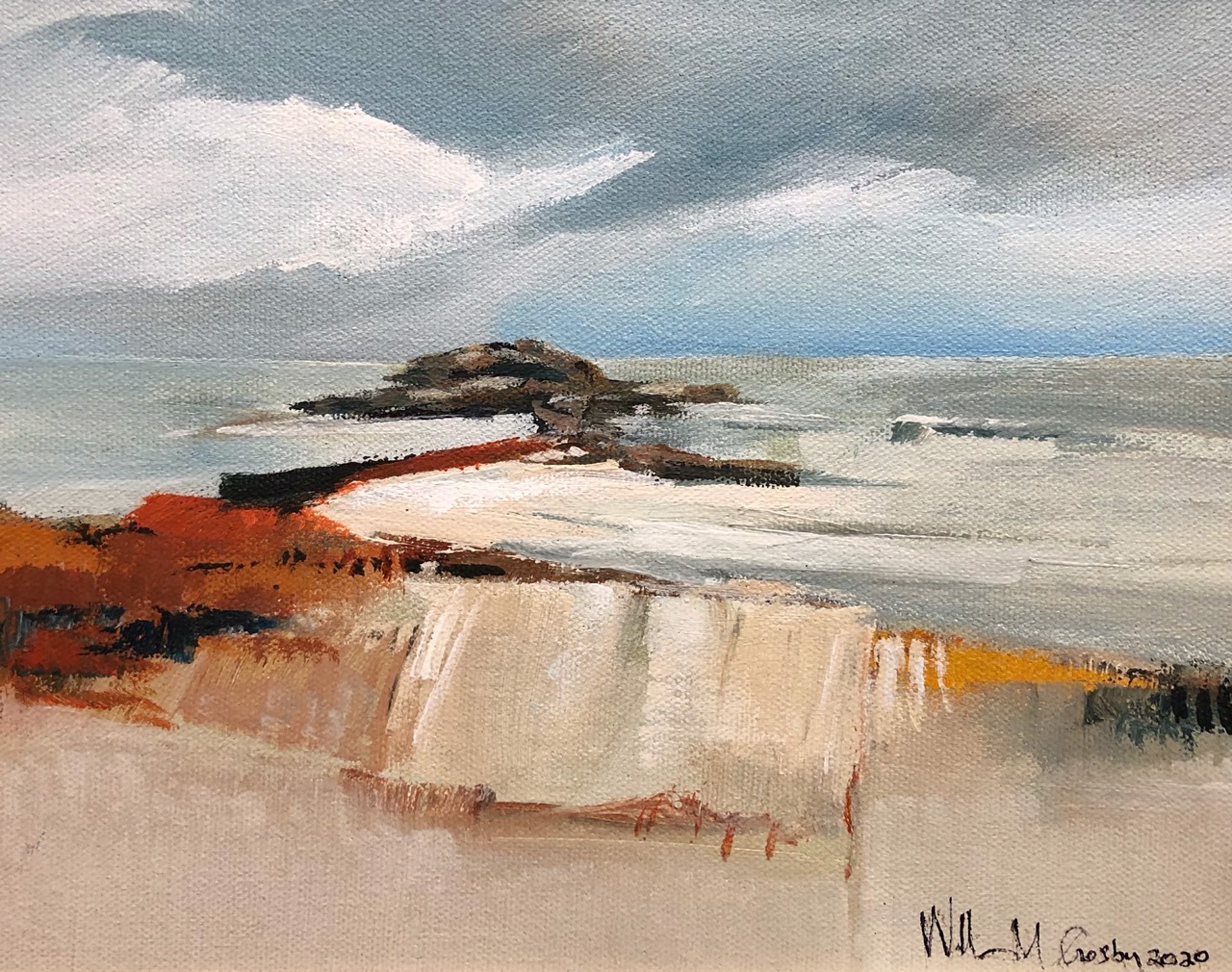 October Beach III by William Crosby
