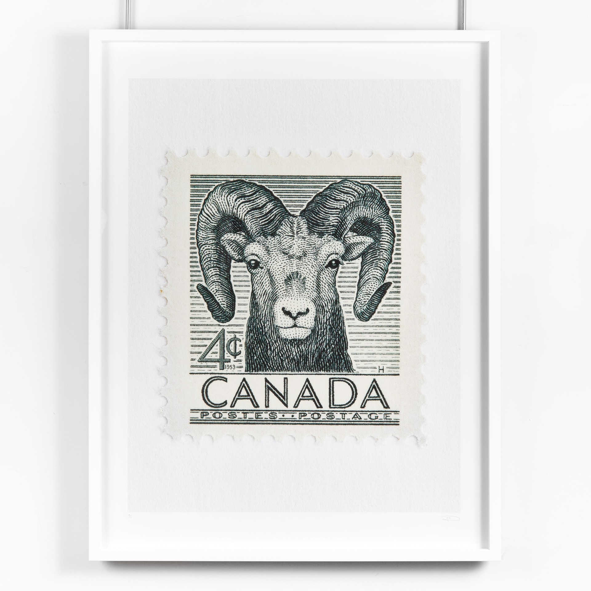Wildlife Week Stamp (Ram) by Peter Andrew Lusztyk | Collectibles