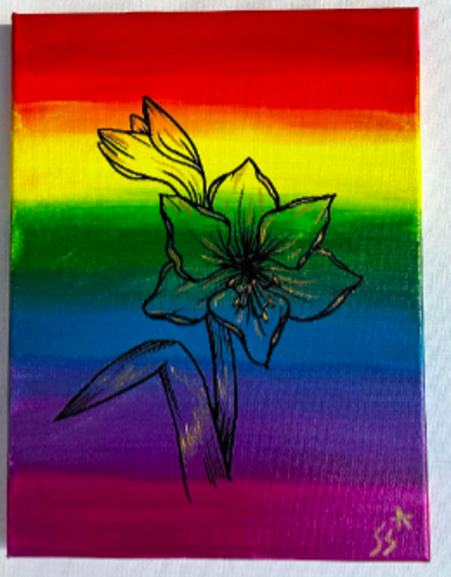 Queer Flag- Amaryllis by Kylee Kellett