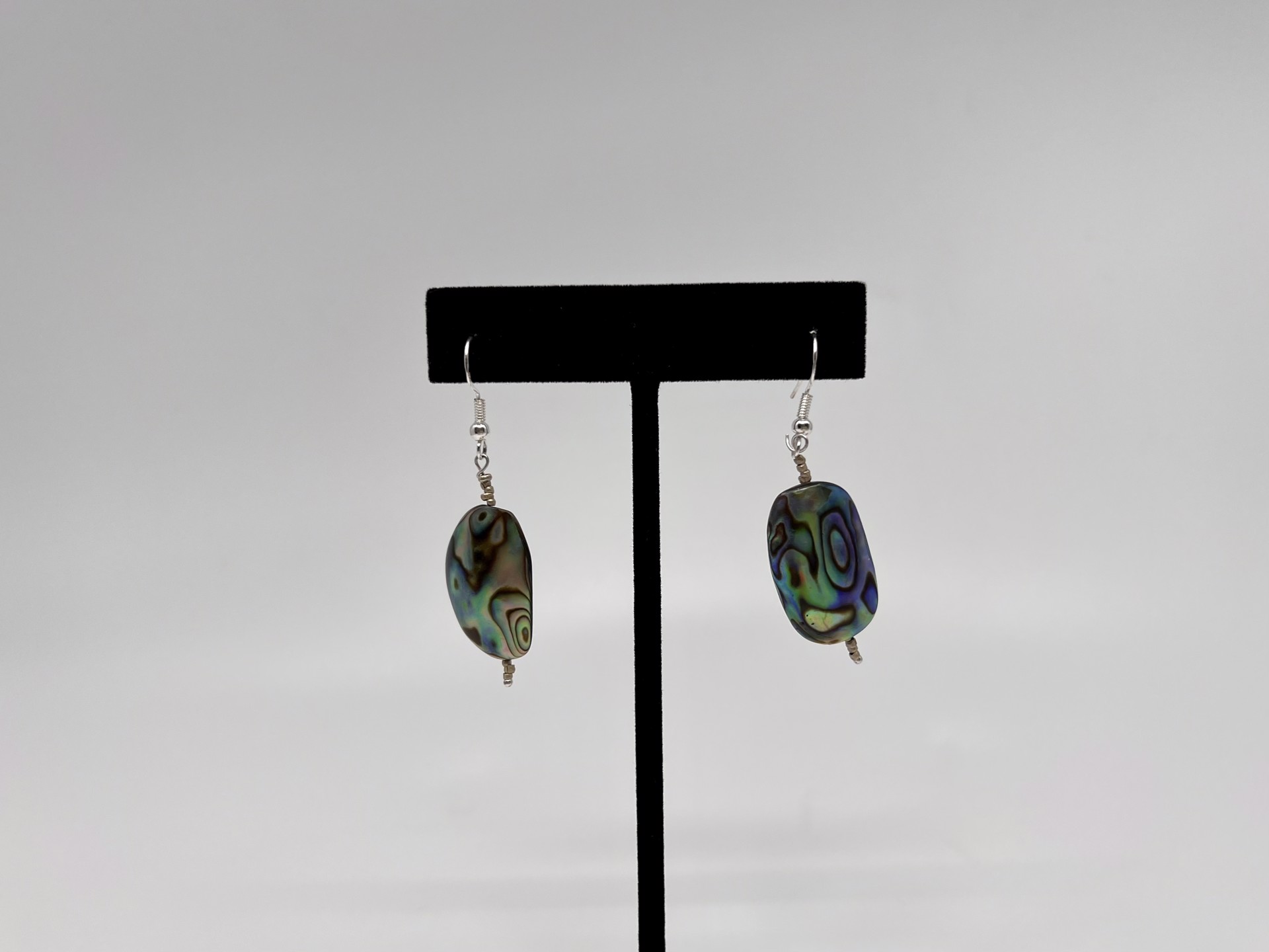 Abalone Earrings One Stone by Gina Caruso