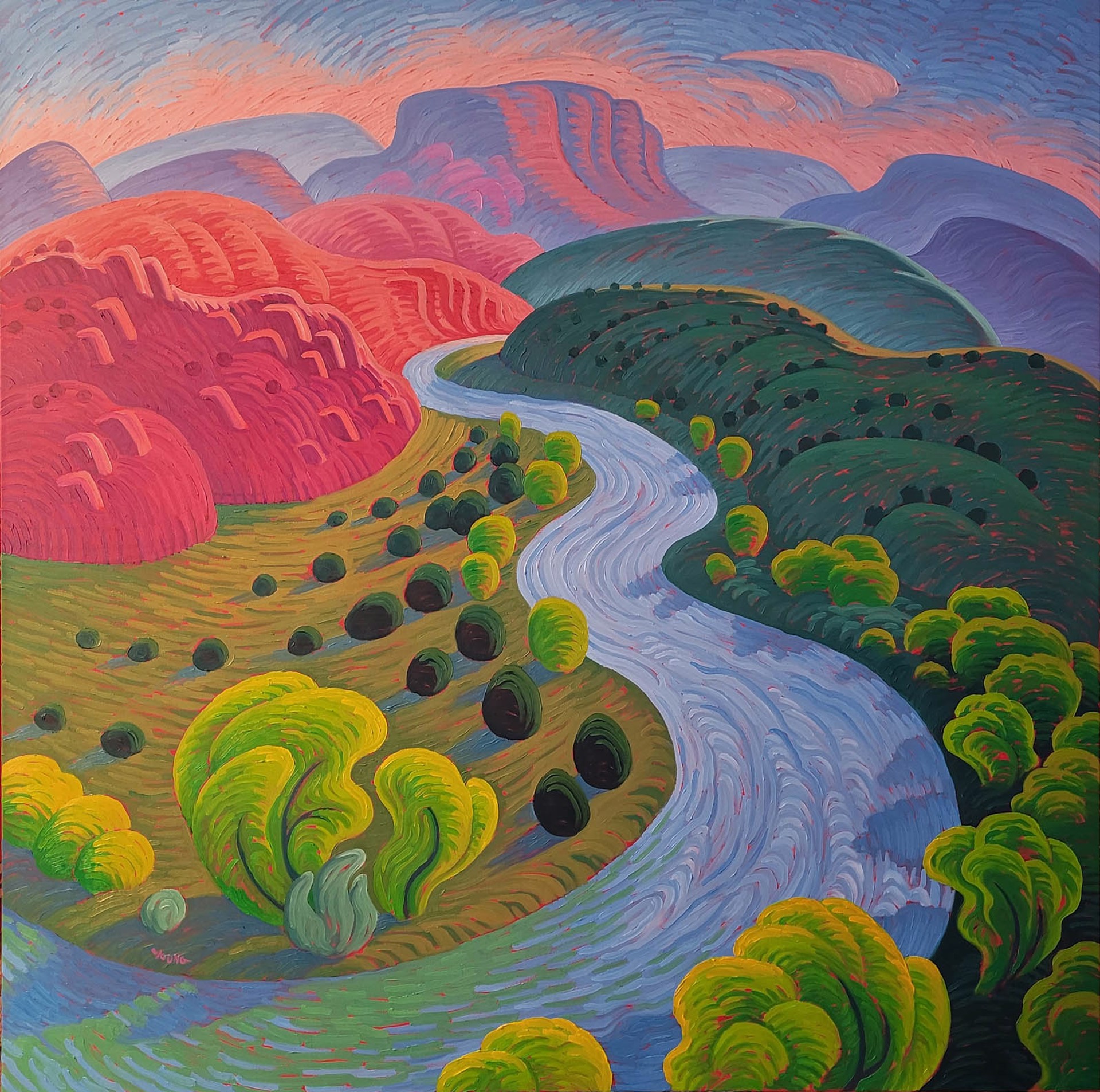 Rio Chama River Bend by Rick YOUNG
