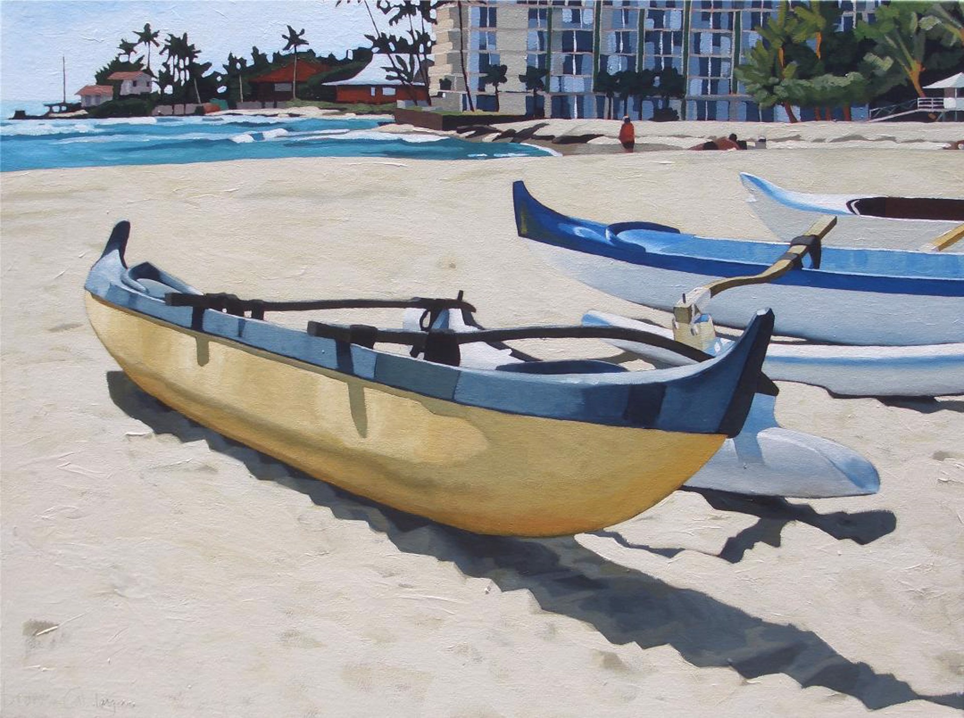 Makaha Beach by Brenda Cablayan
