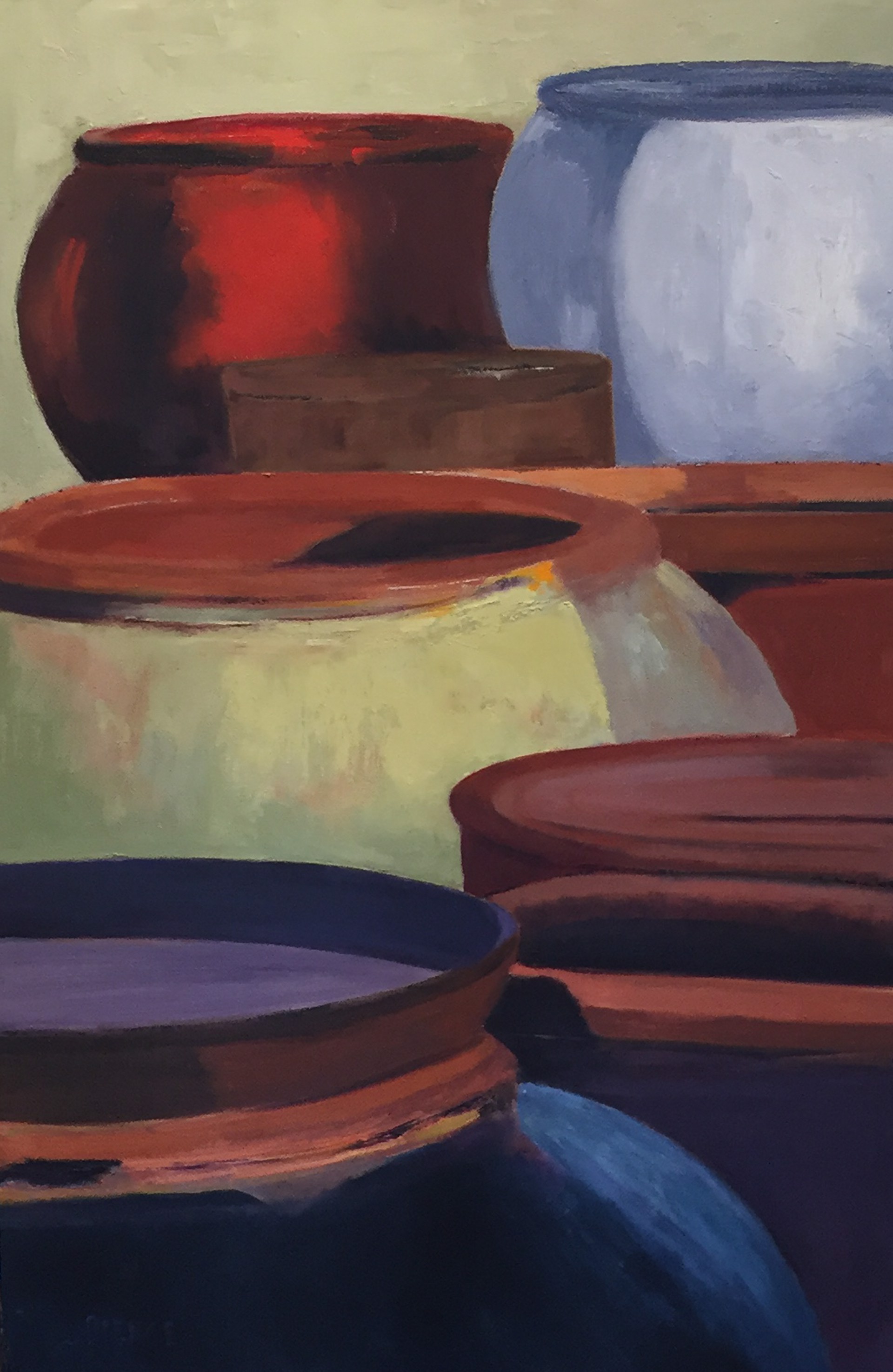Clay Pot Series III by Carol Pierce