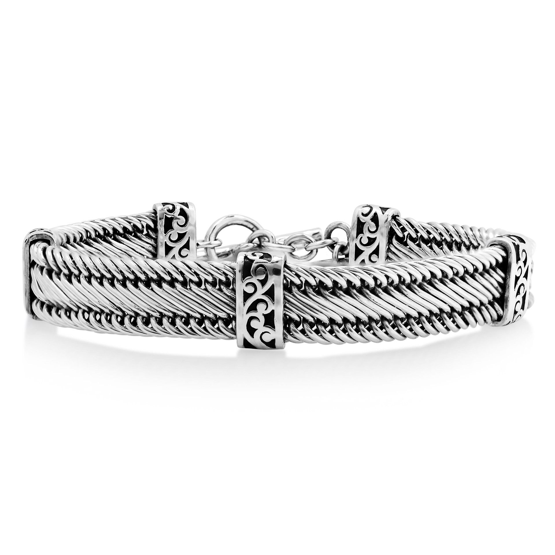 Sterling Silver LH Bracelet by Lois Hill