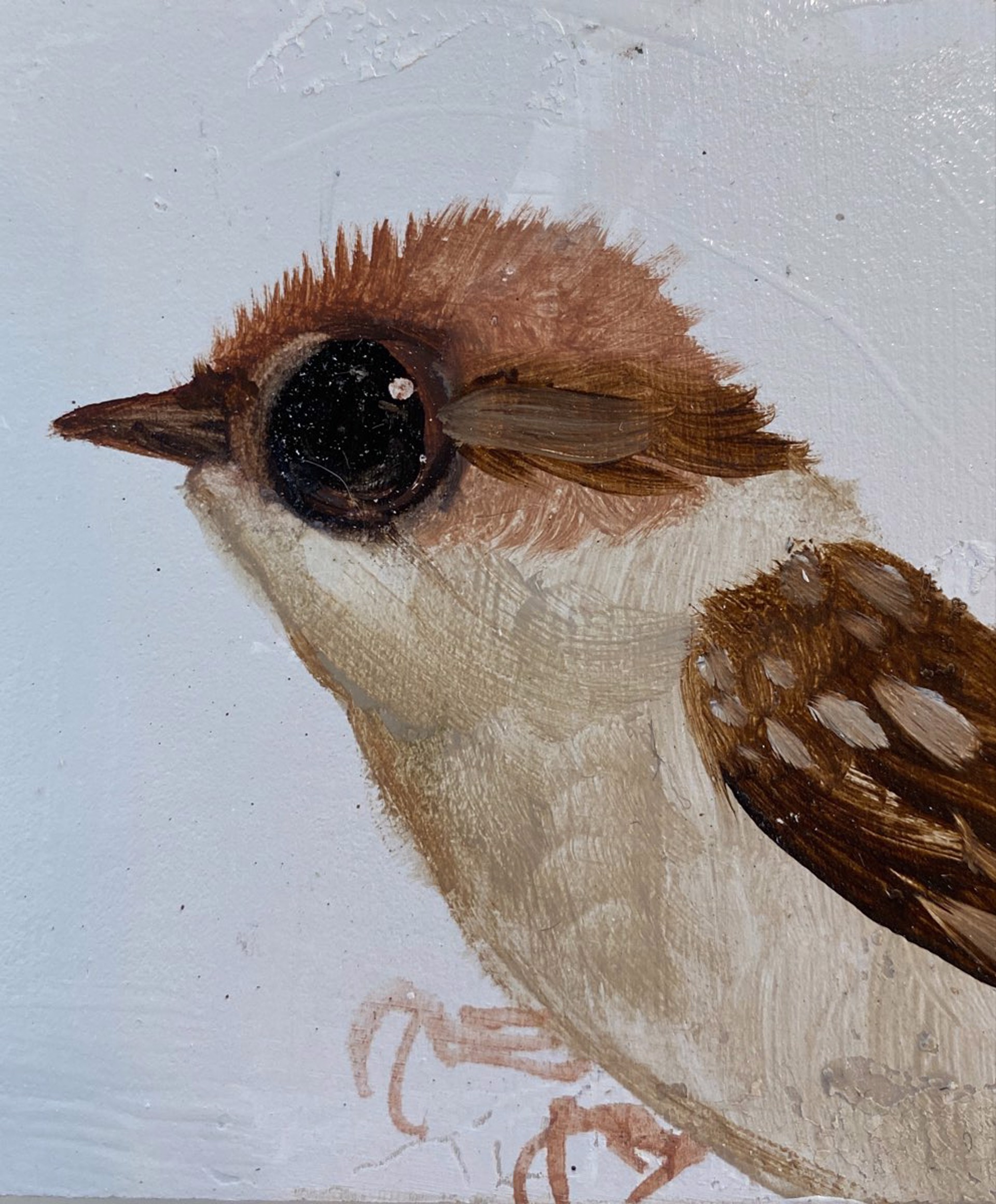 Bird Block (taupe head) by Diane Kilgore Condon