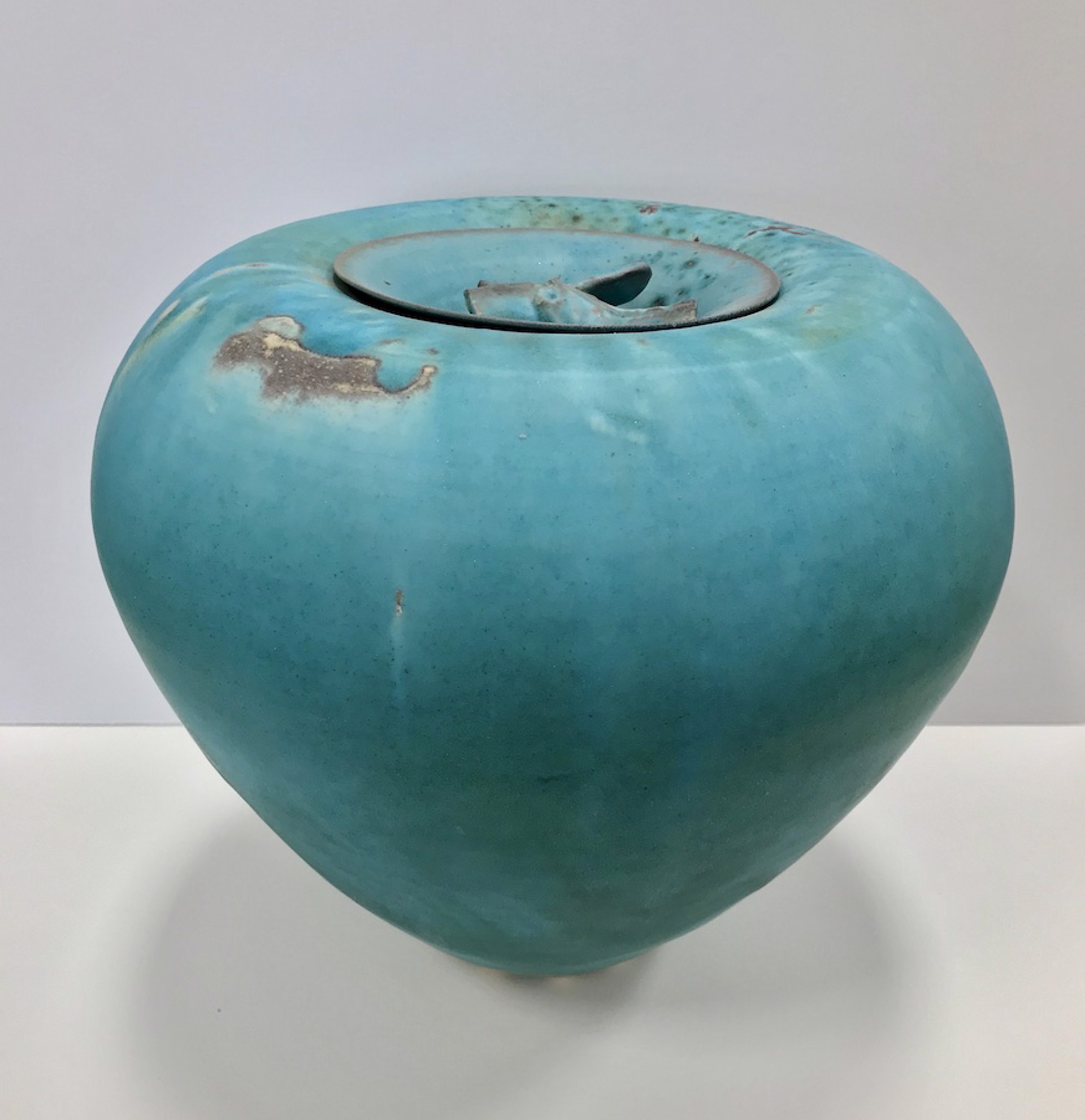 Turquoise Apple Form Jar by Kayo O'Young