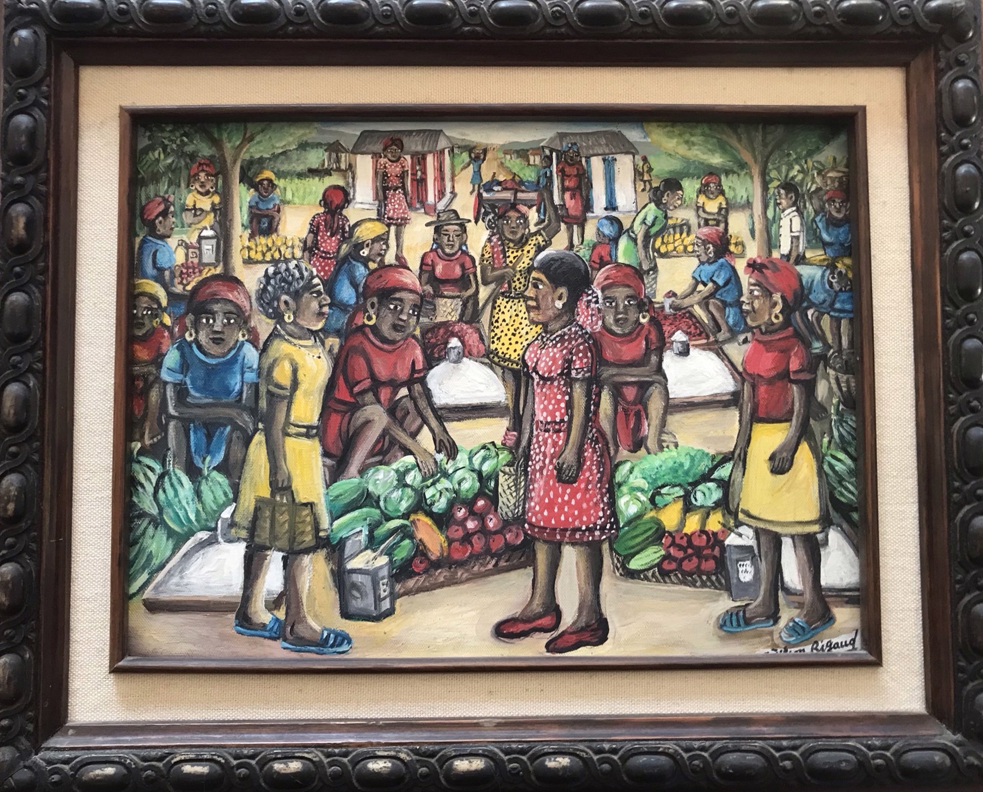 Market #1JER by Wilson Bigaud (Haitian, 1931-2010)