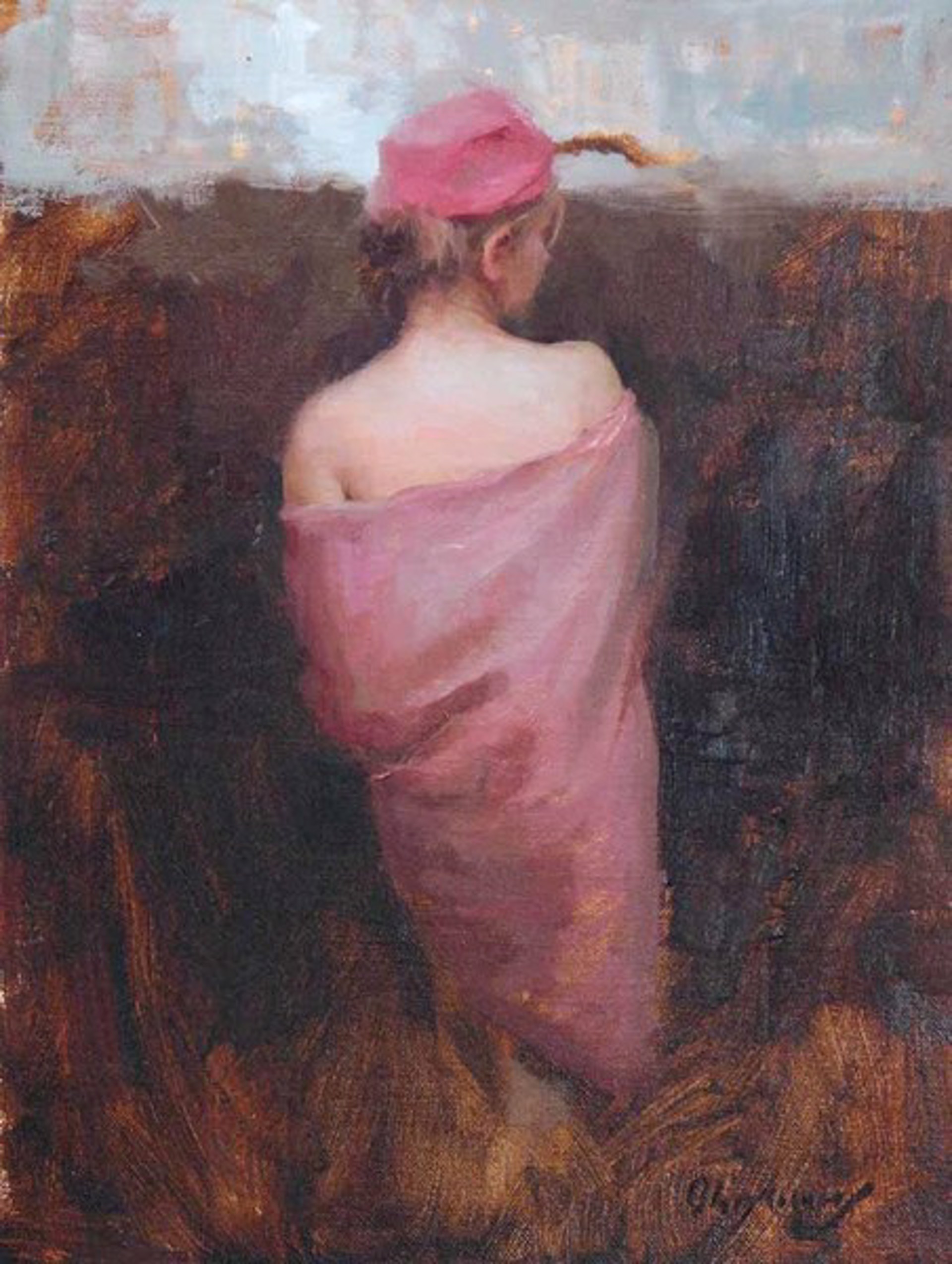 Pink Hat by Marci Oleszkiewicz