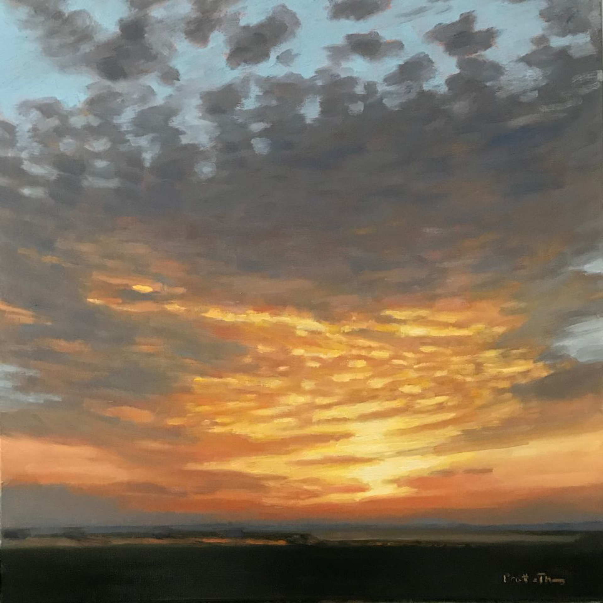 Dreamsicle Sunset by Leslie Pratt-Thomas