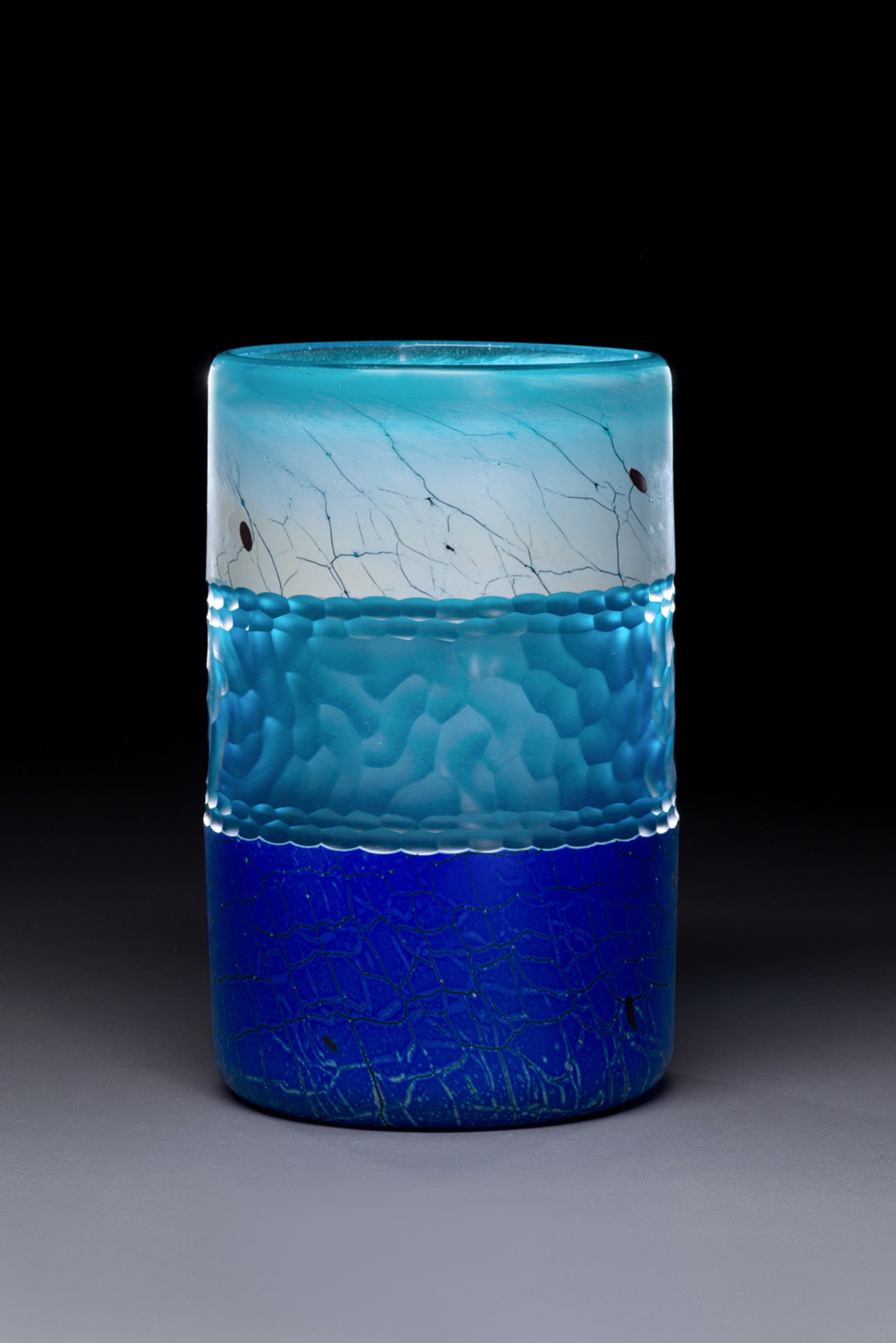 Lapis Blue Cylinder by Peter Wright