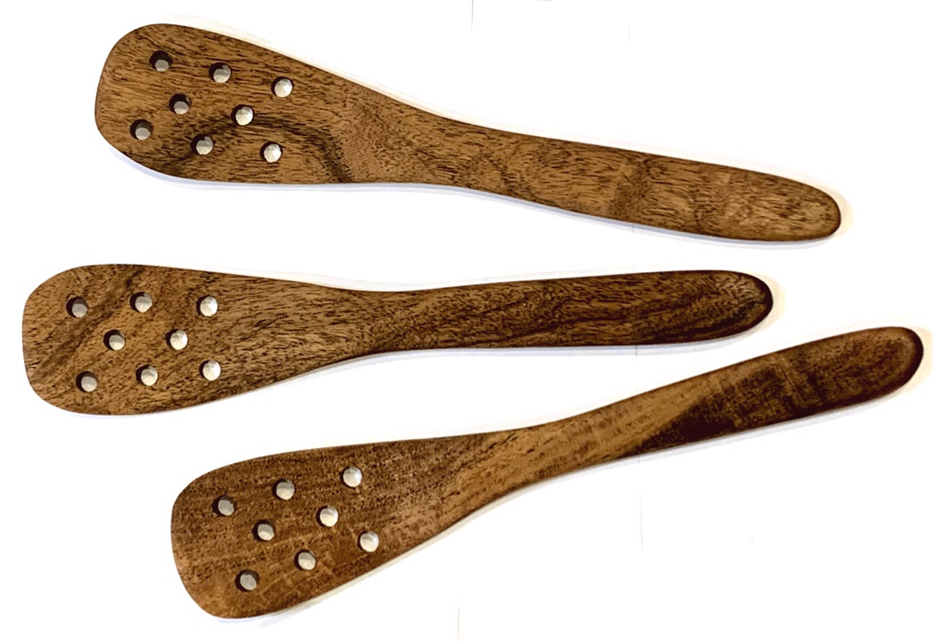 Utensils - Mesquite Slotted Spoon - Assorted by TreeStump Woodcraft