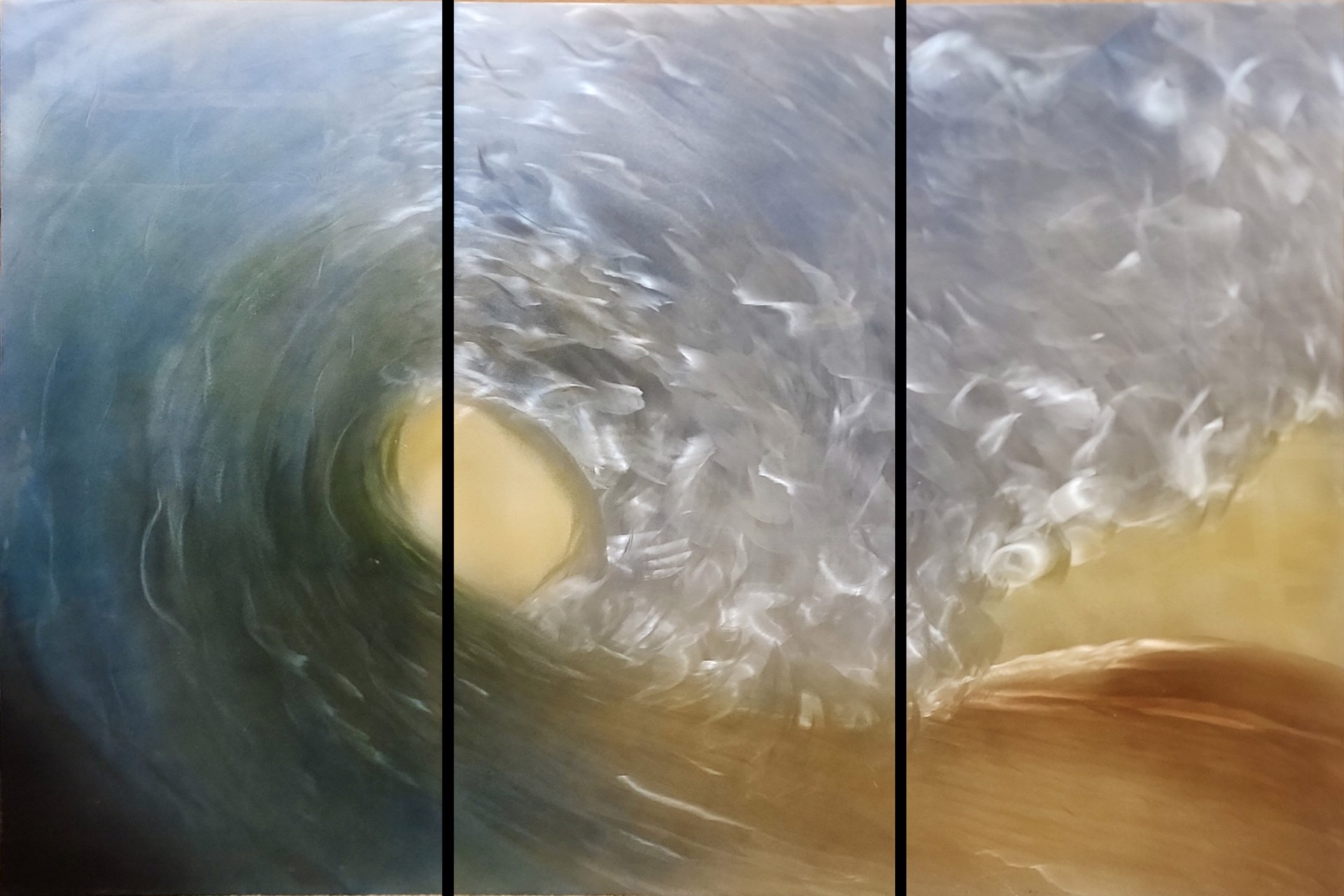 Catch This Wave (Triptych) by Lori Wylie