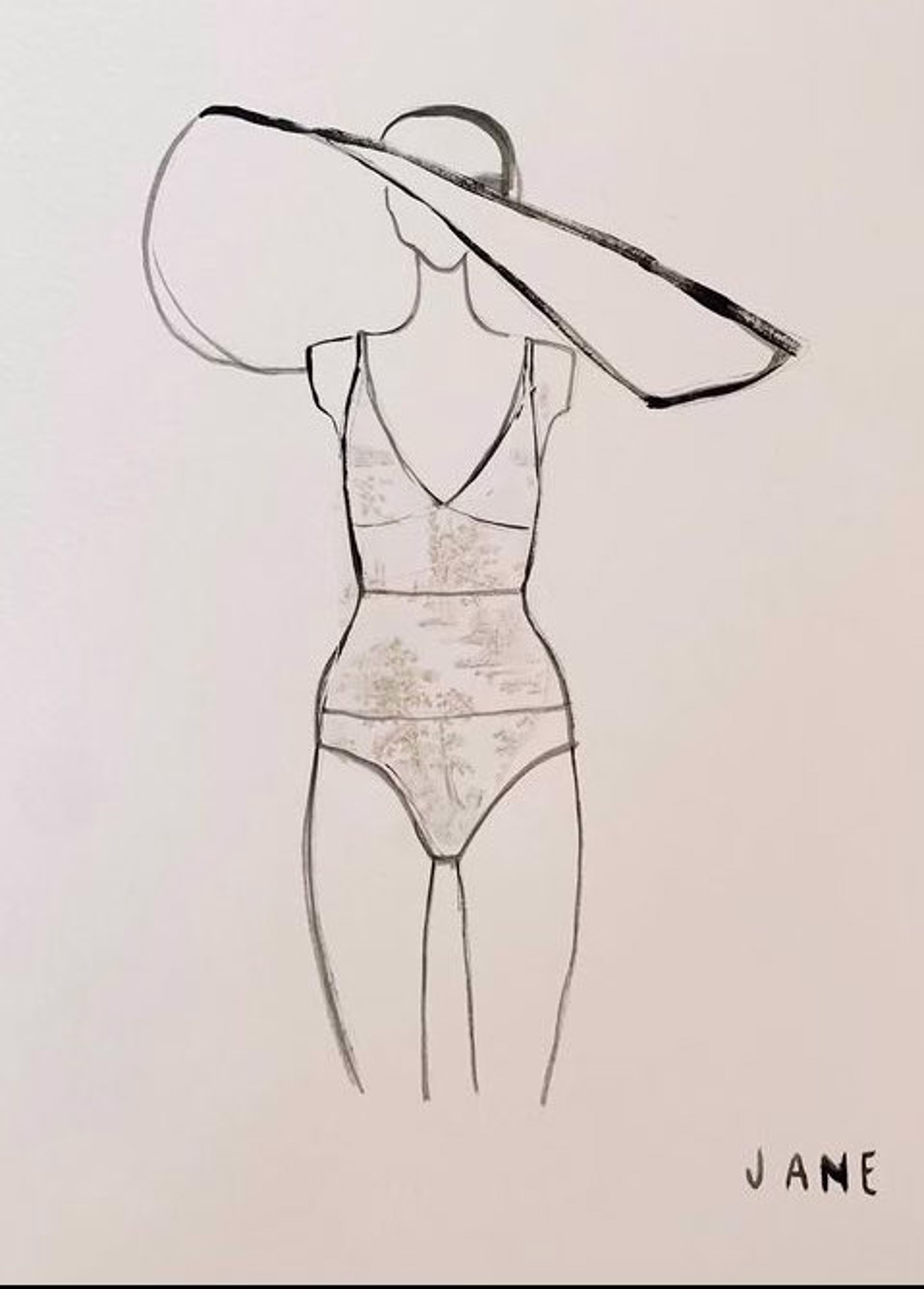 Toile Swimsuit by Jane Schulz