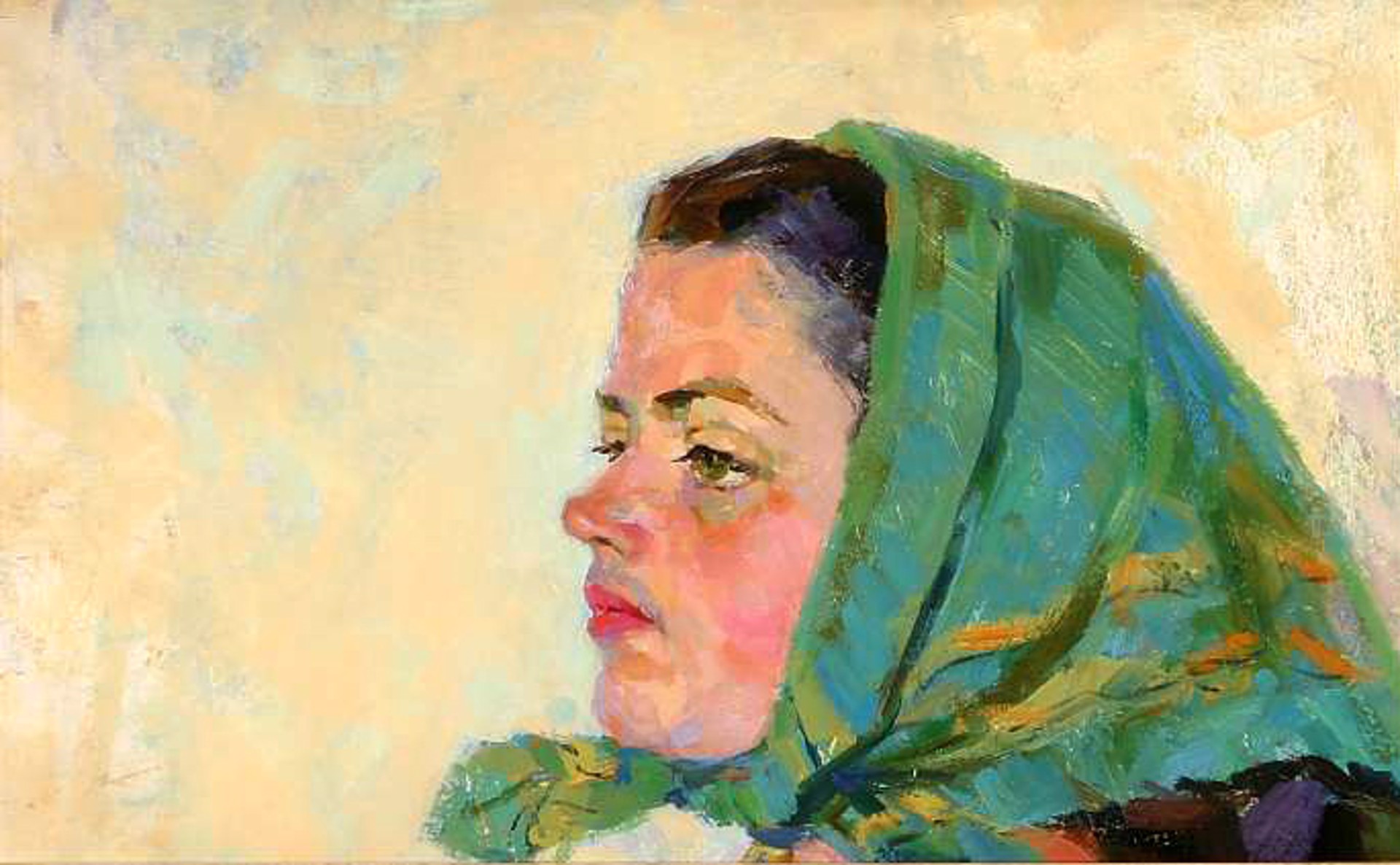  Raisa Matveyevna Moskalenko, A Woman's Portrait, 1971 by Russian Artists