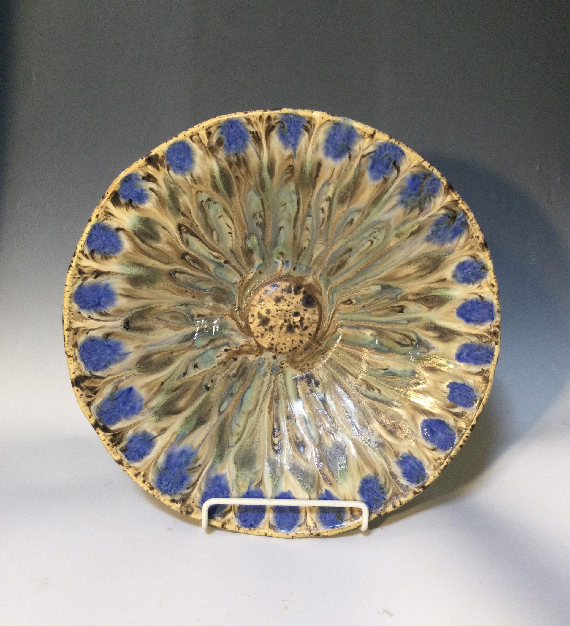 Peacock Bowl by Anna M. Elrod